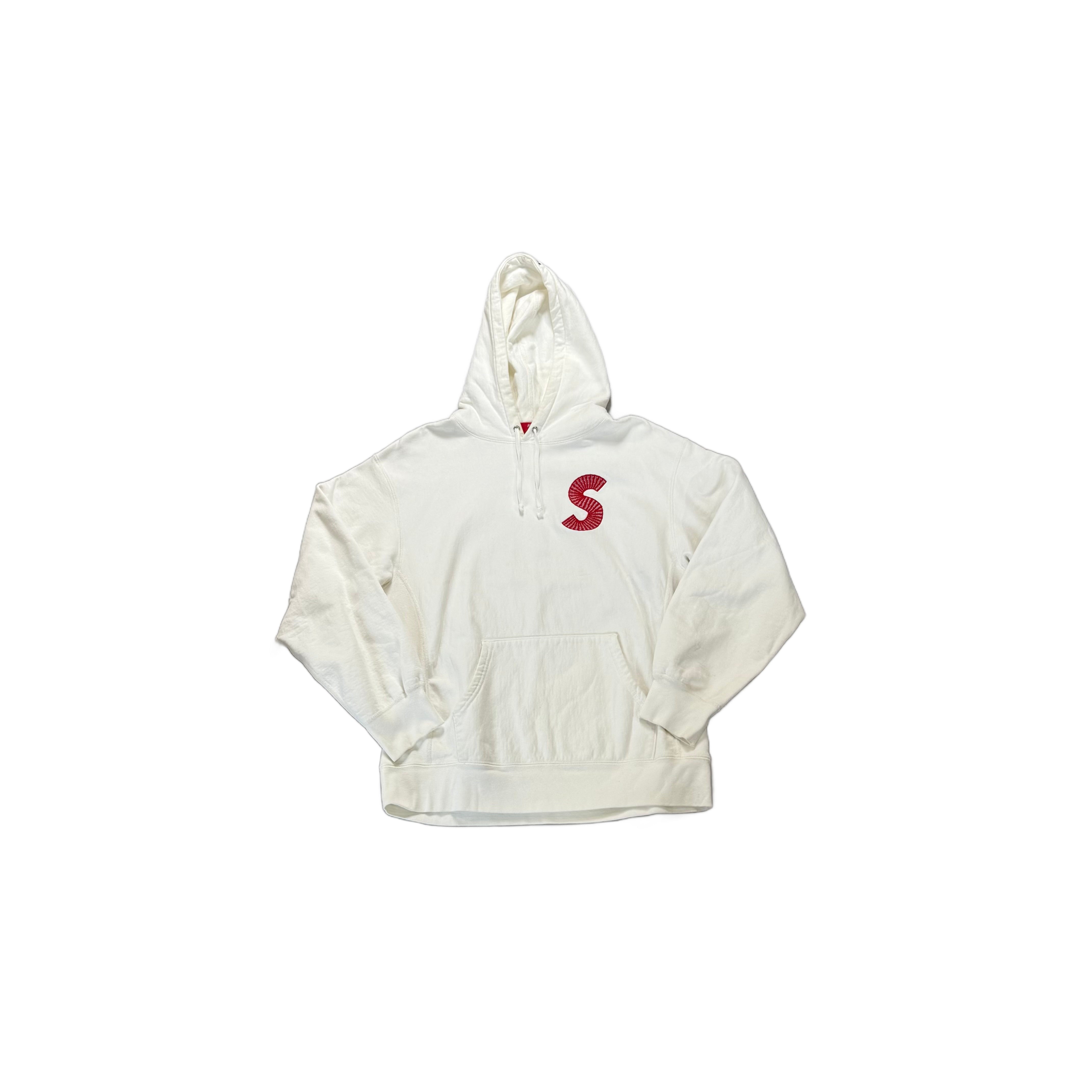 White Supreme Hoodie - M