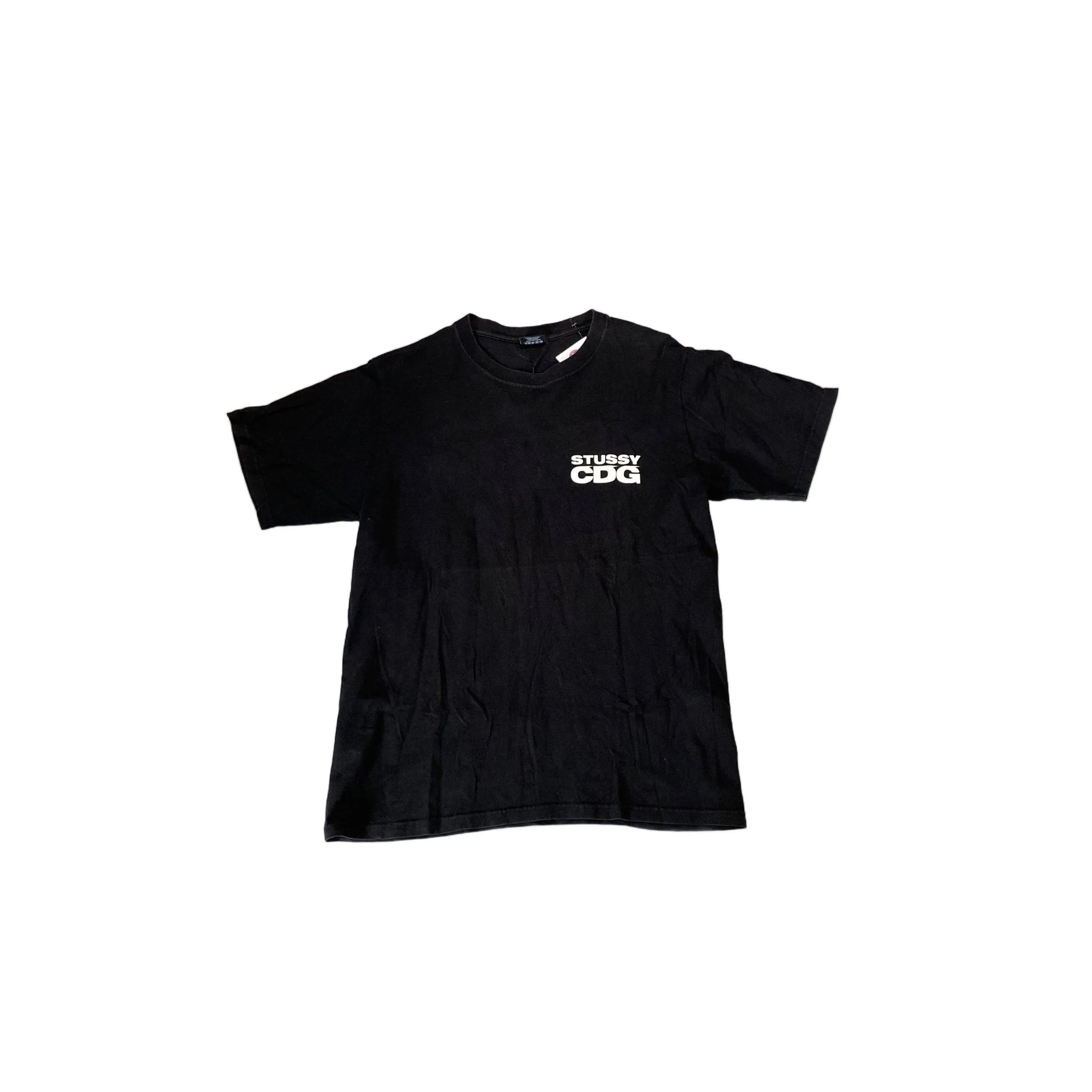 Black Stussy x Comme Des Garcons (CDG) Tee -M