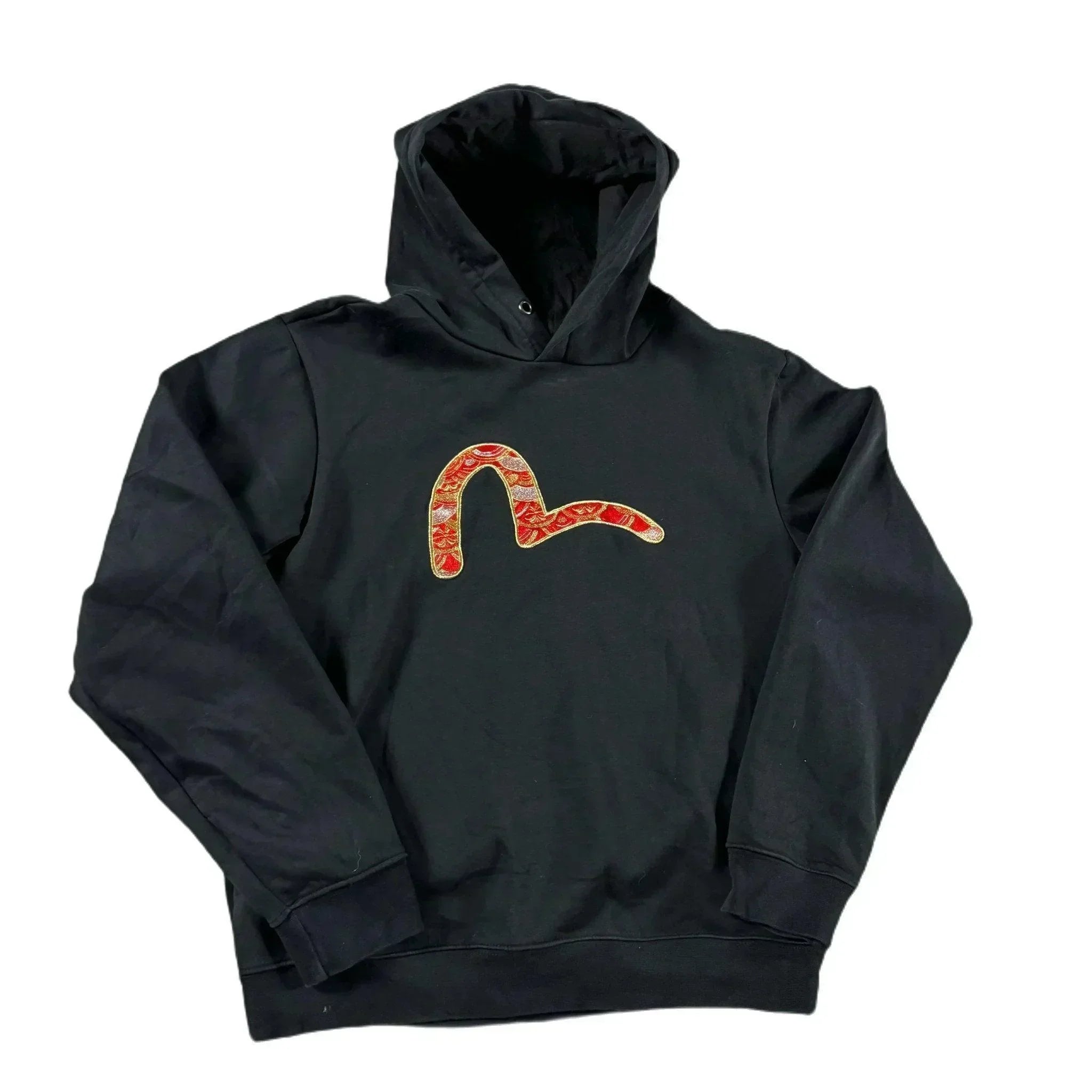 Black Evisu Hoodie - M