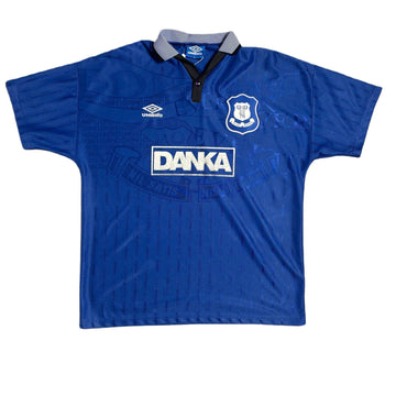 1995 - 96 Everton Home Shirt - XL