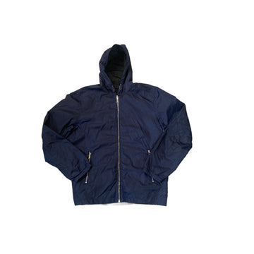 Vintage Black + Navy Blue Prada Reversible Jacket - L
