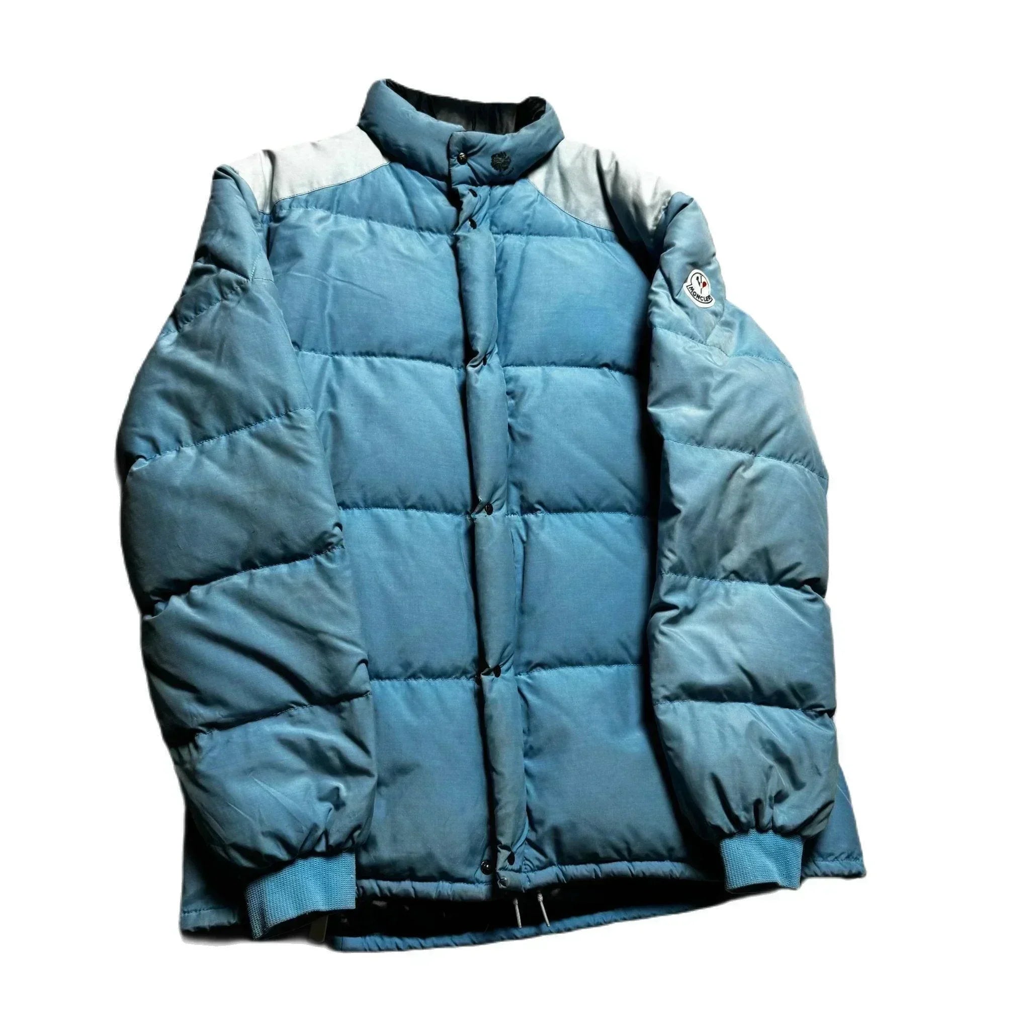 Vintage Blue Moncler Puffer Coat - L