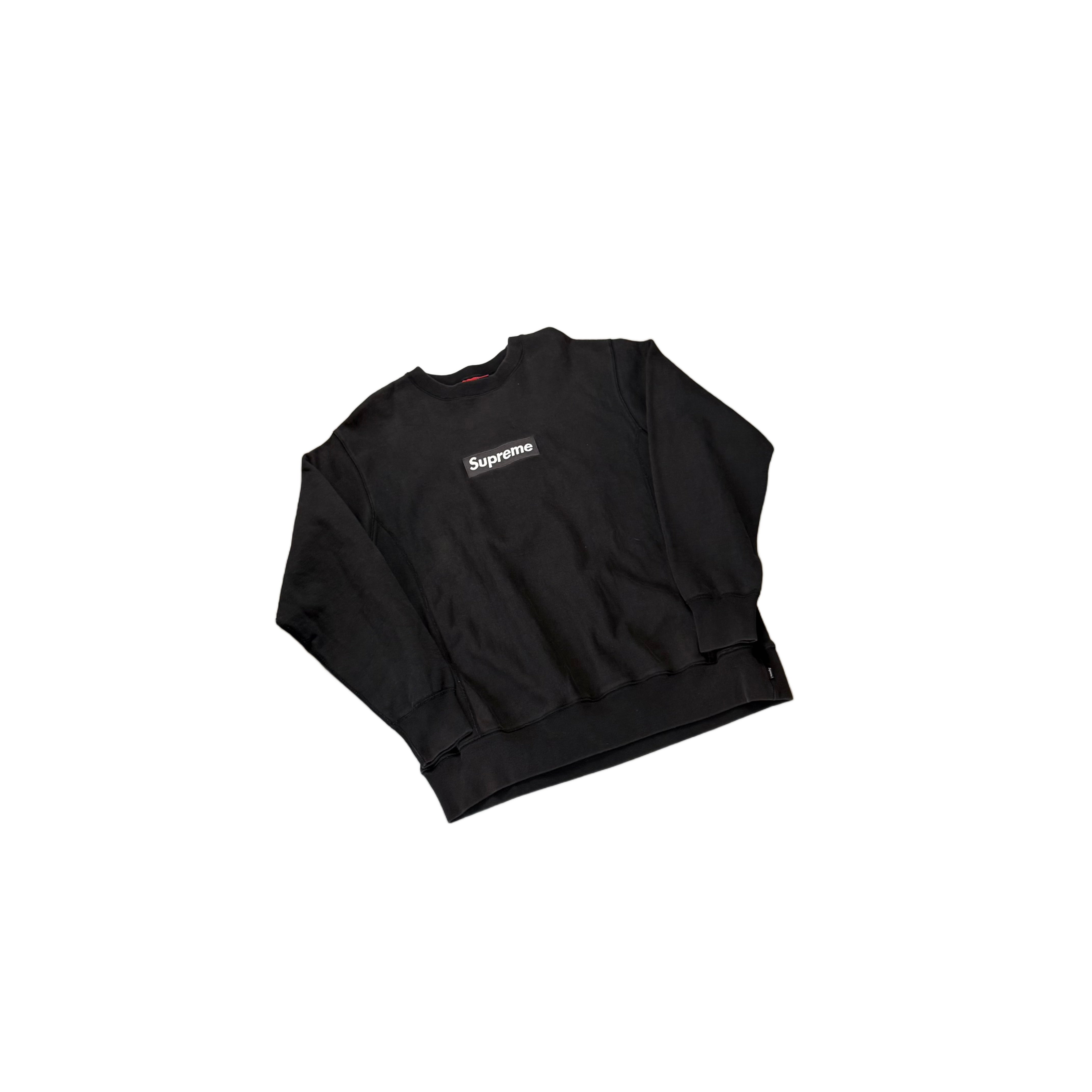 Black Supreme Box Logo Sweatshirt - XL