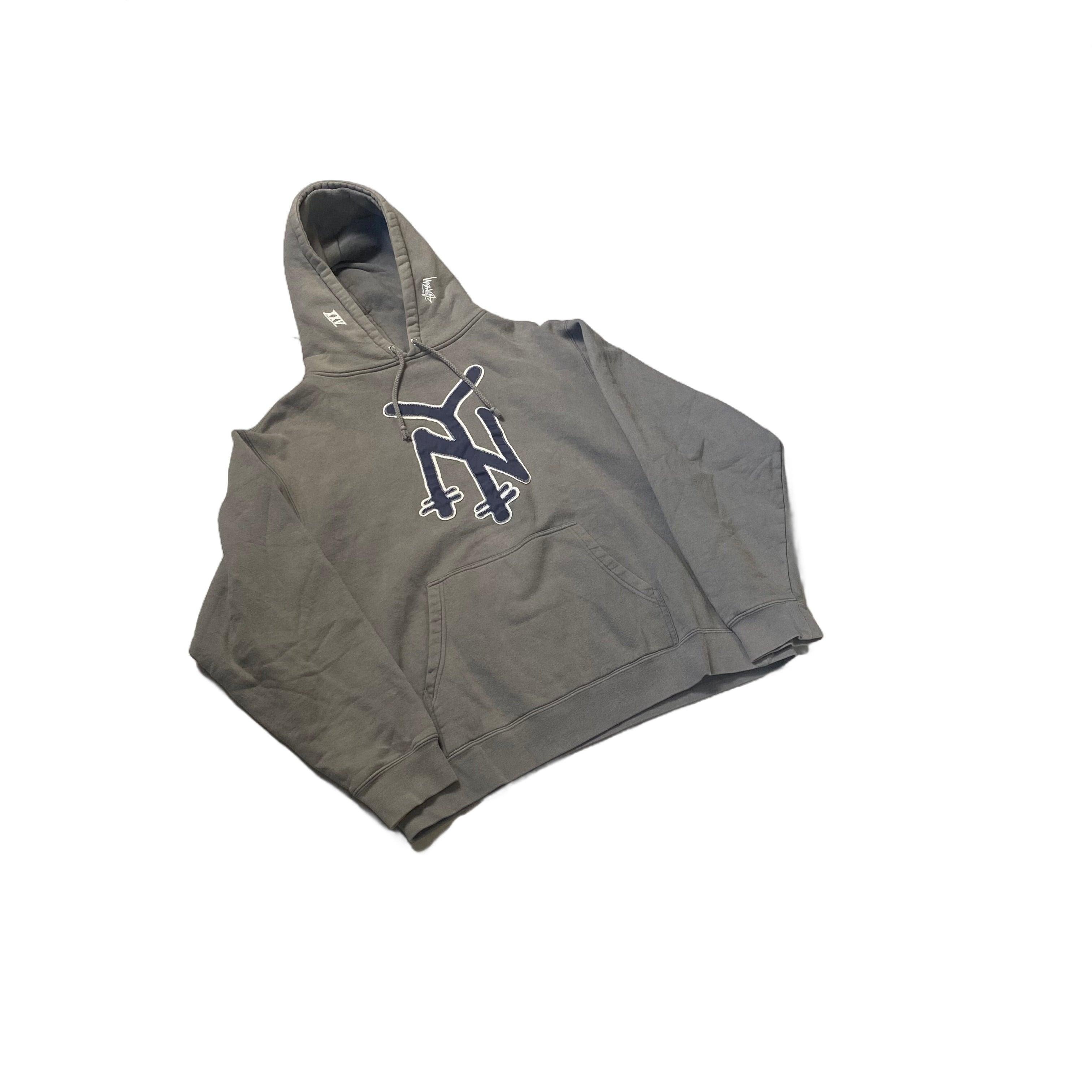 Grey Stussy Hoodie - L