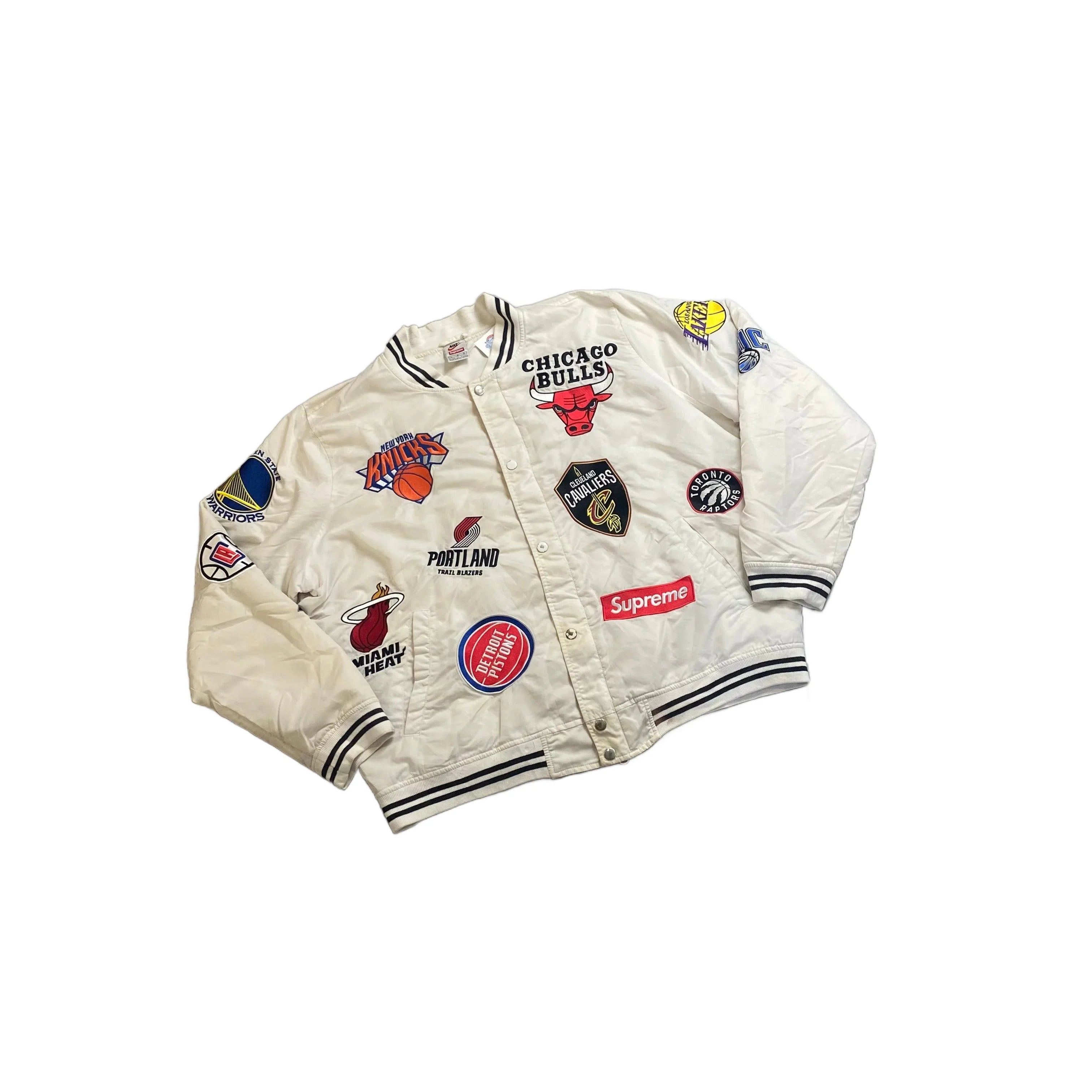 White Nike x Supreme Jacket - L