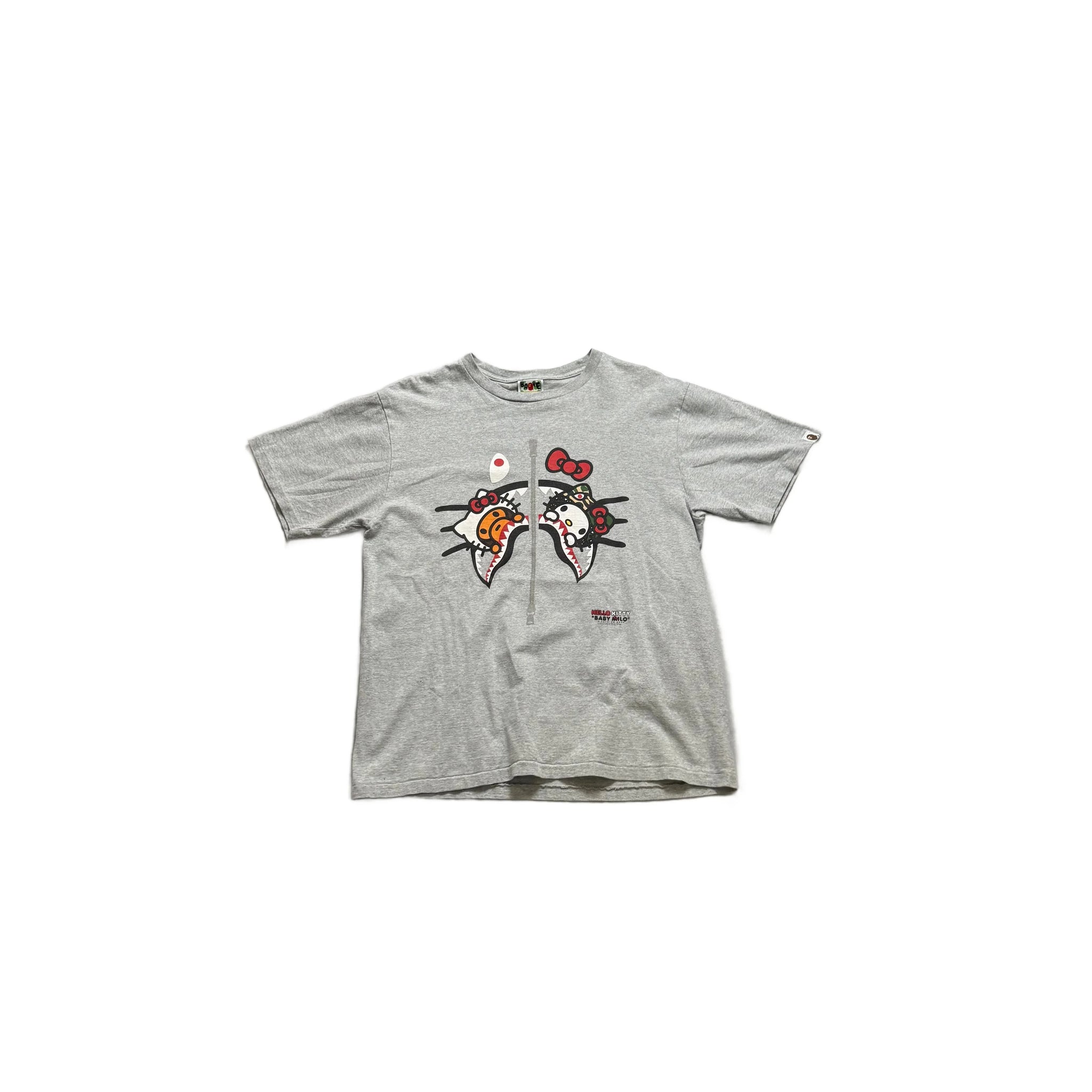 Grey A Bathing Ape (BAPE) x Hello Kitty Tee - XL