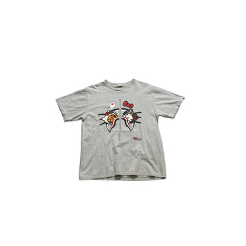 Grey A Bathing Ape (BAPE) x Hello Kitty Tee - XL
