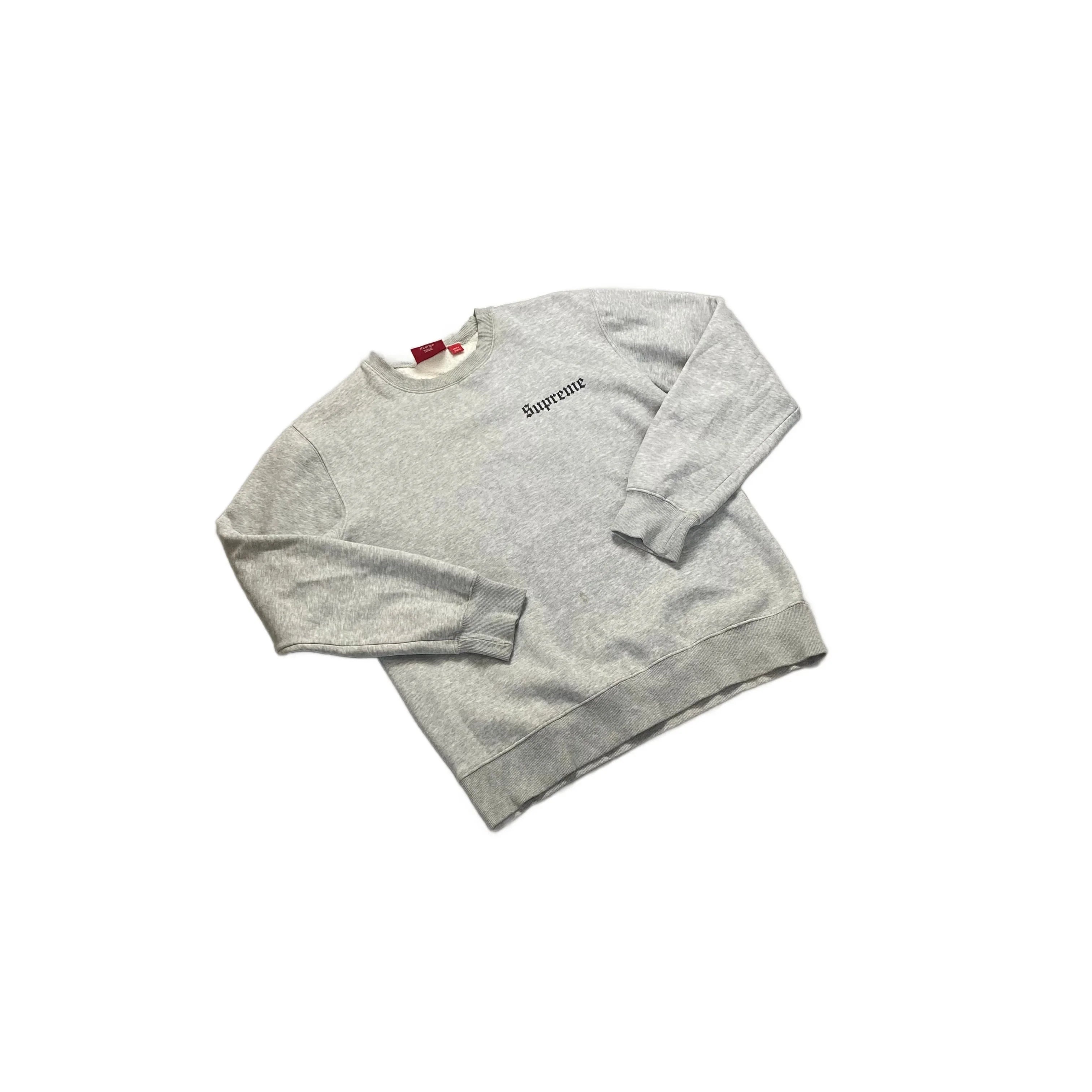 Grey Supreme Sweatshirt - L
