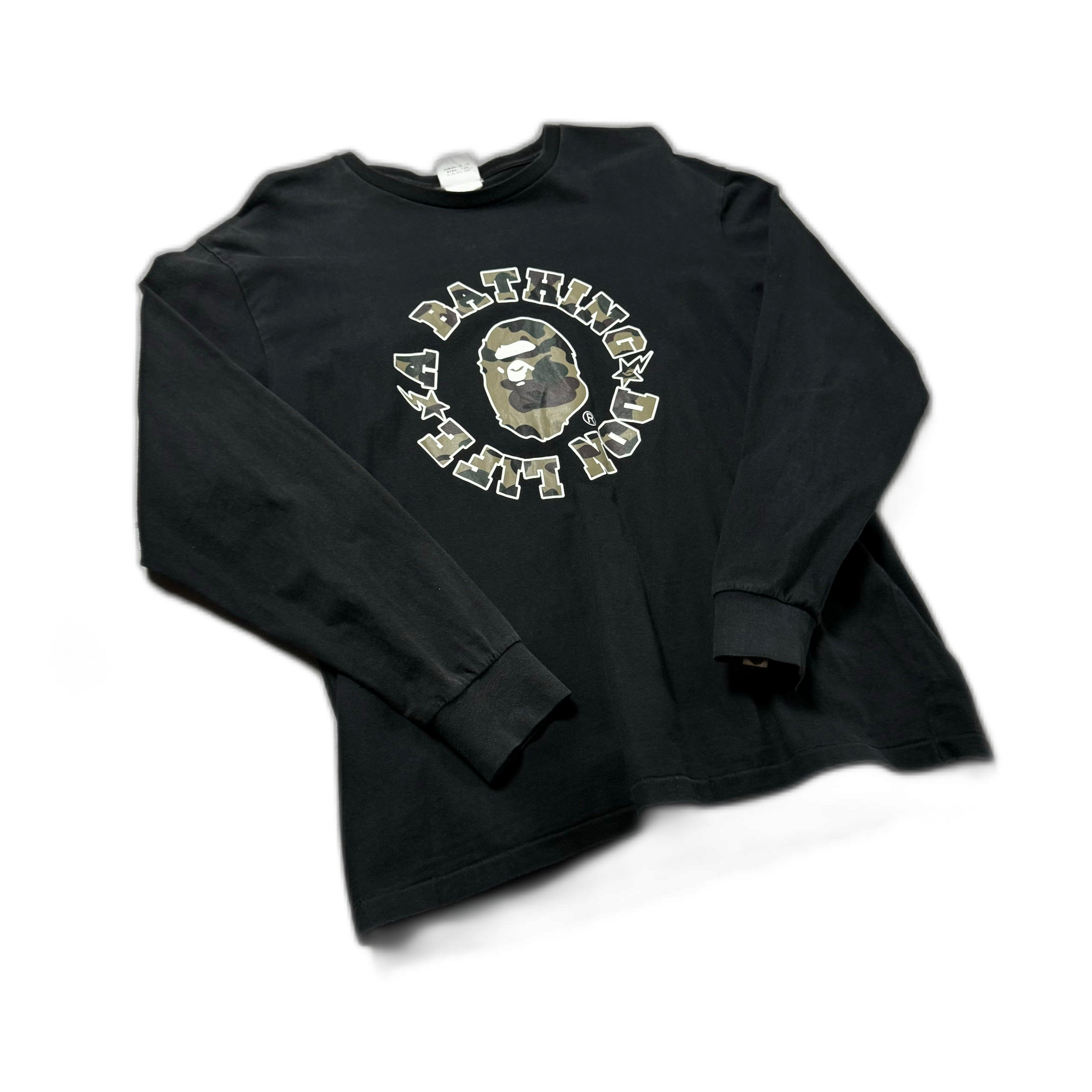 Black A Bathing Ape (BAPE) x Big Sean Long Sleeve Tee - L