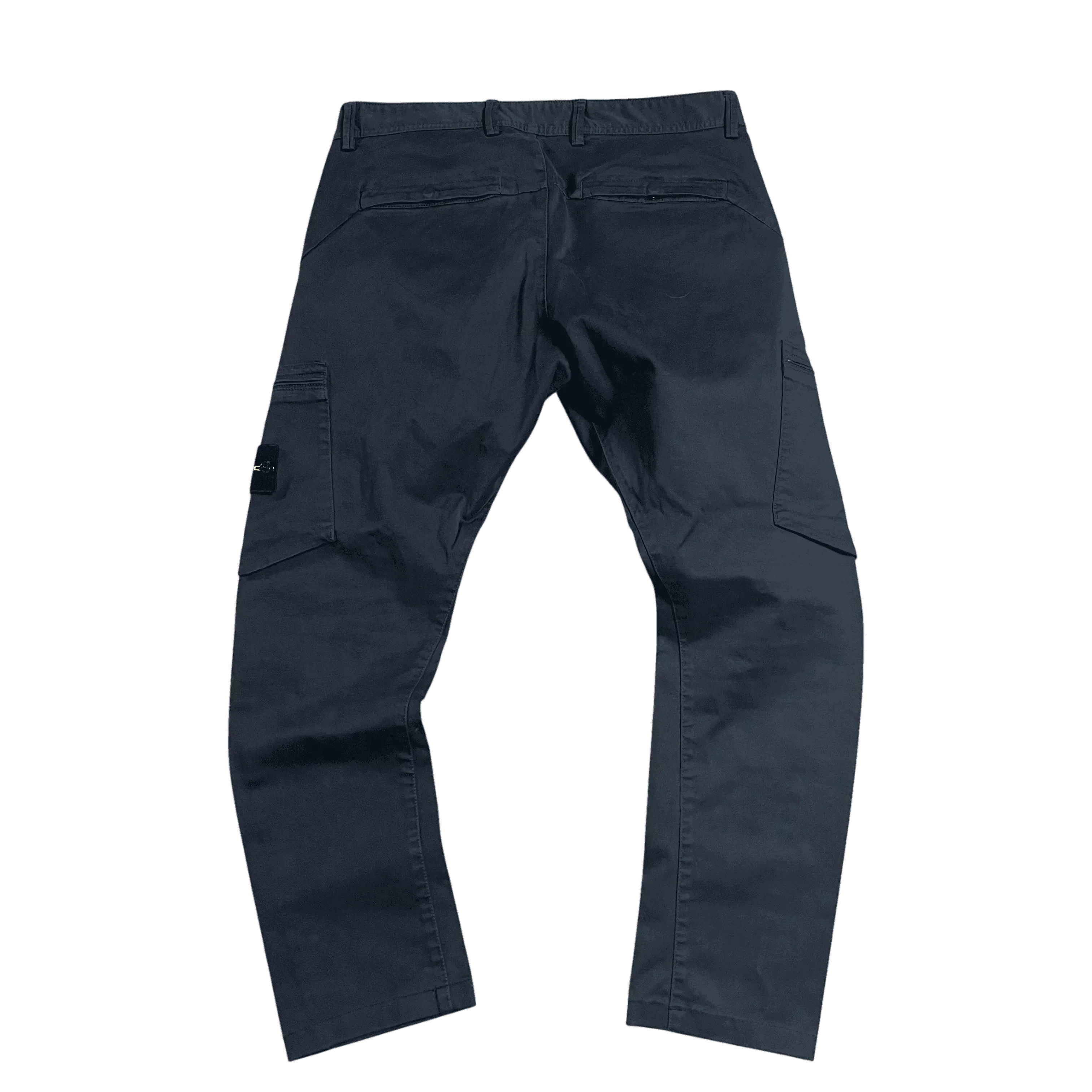 Navy Blue Stone Island Cargos - 32
