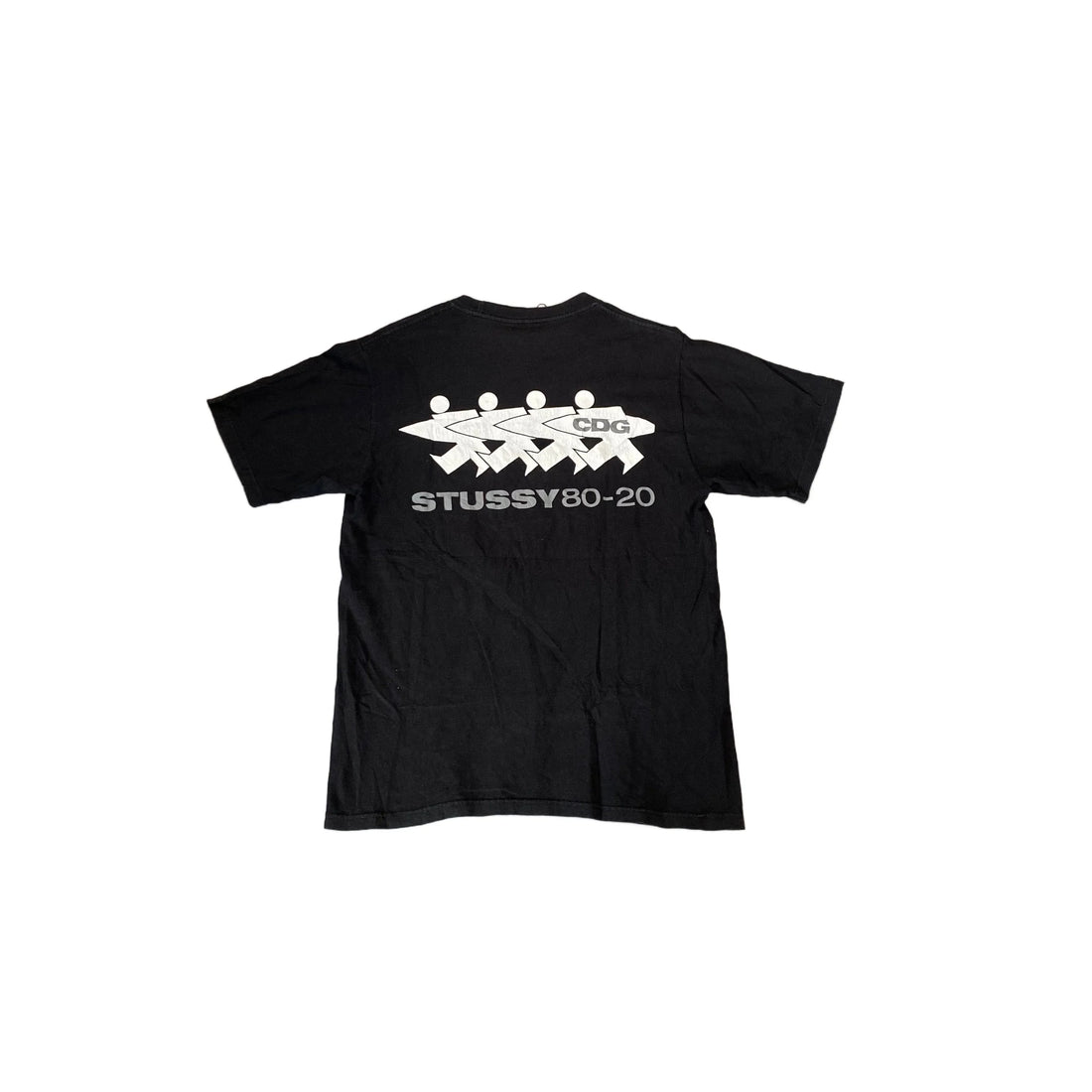 Black Stussy x Comme Des Garcons (CDG) Tee -M
