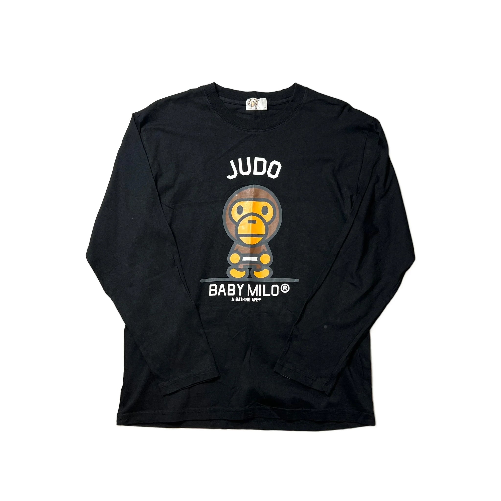 Black A Bathing Ape (BAPE) Long Sleeve Tee - L