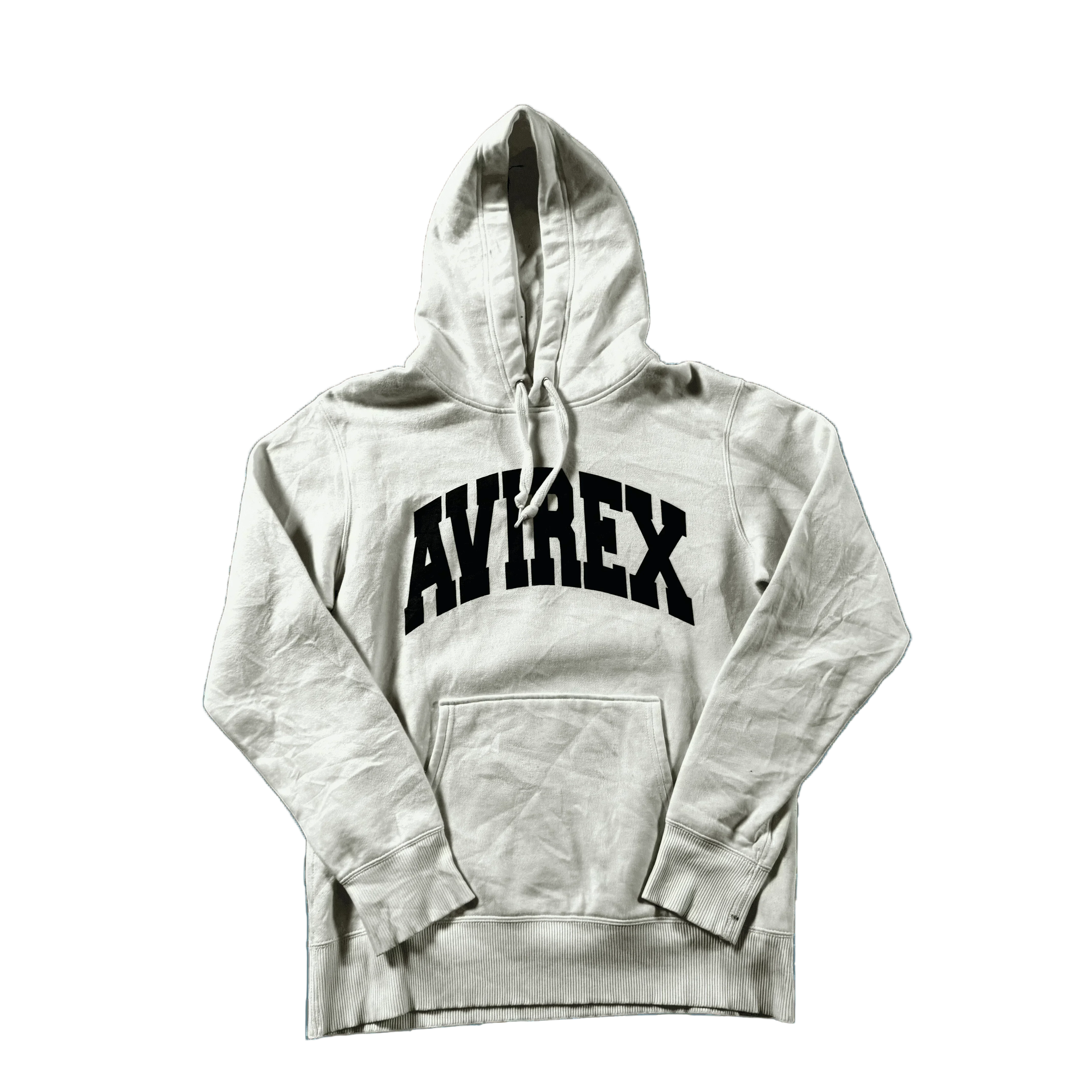 White Avirex Hoodie - L