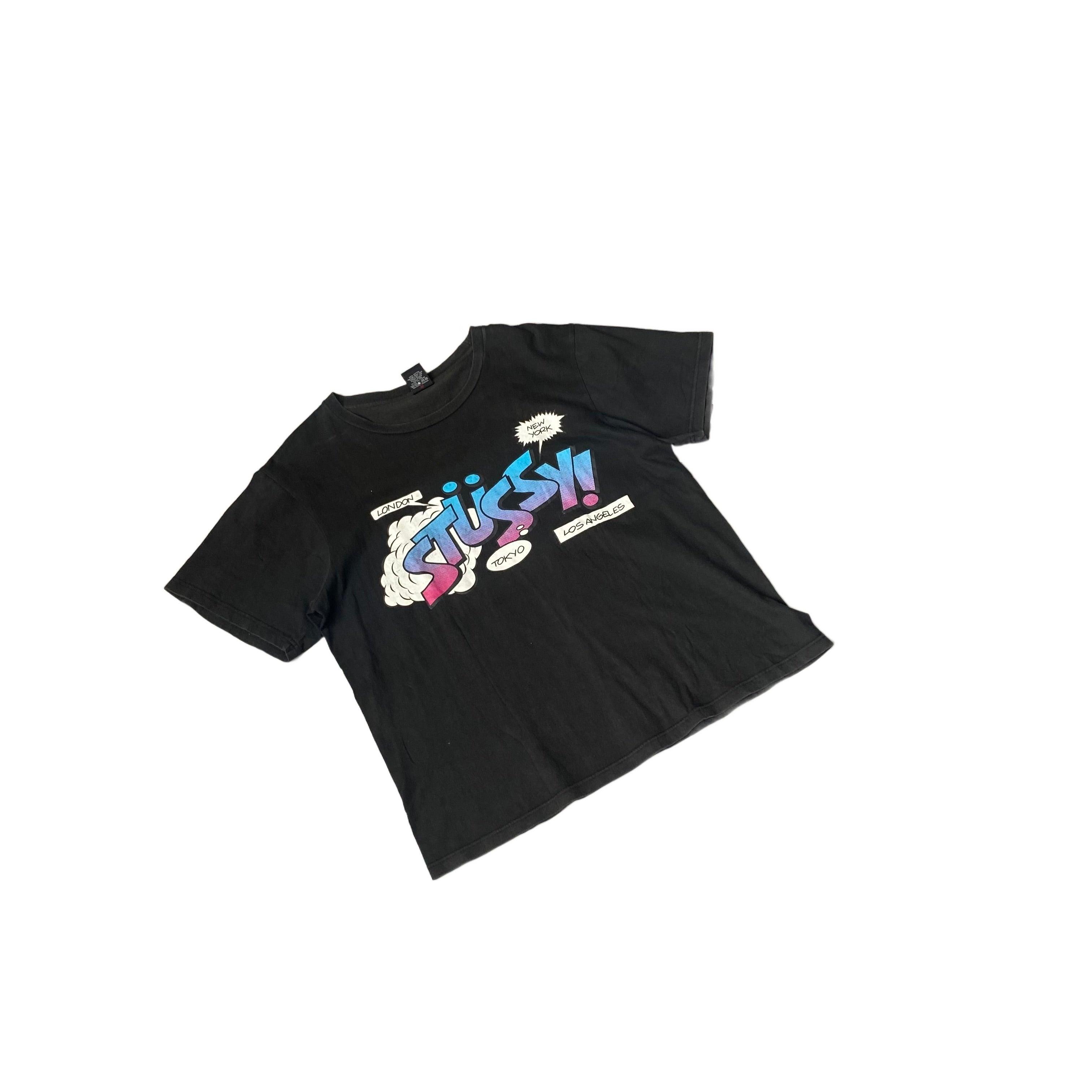Black Stussy Tee - L