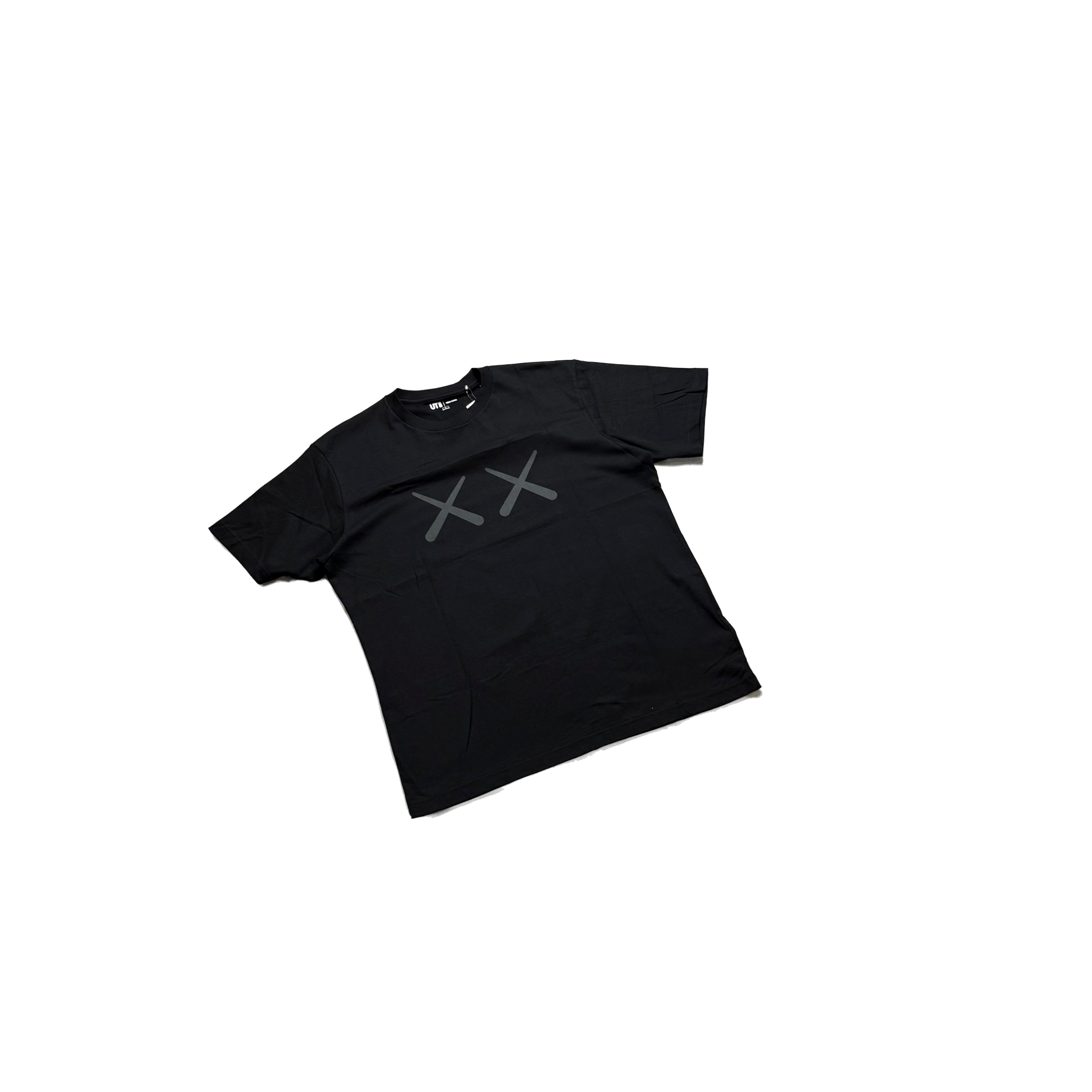 BNWT Black Uniqlo x KAWS Tee - L