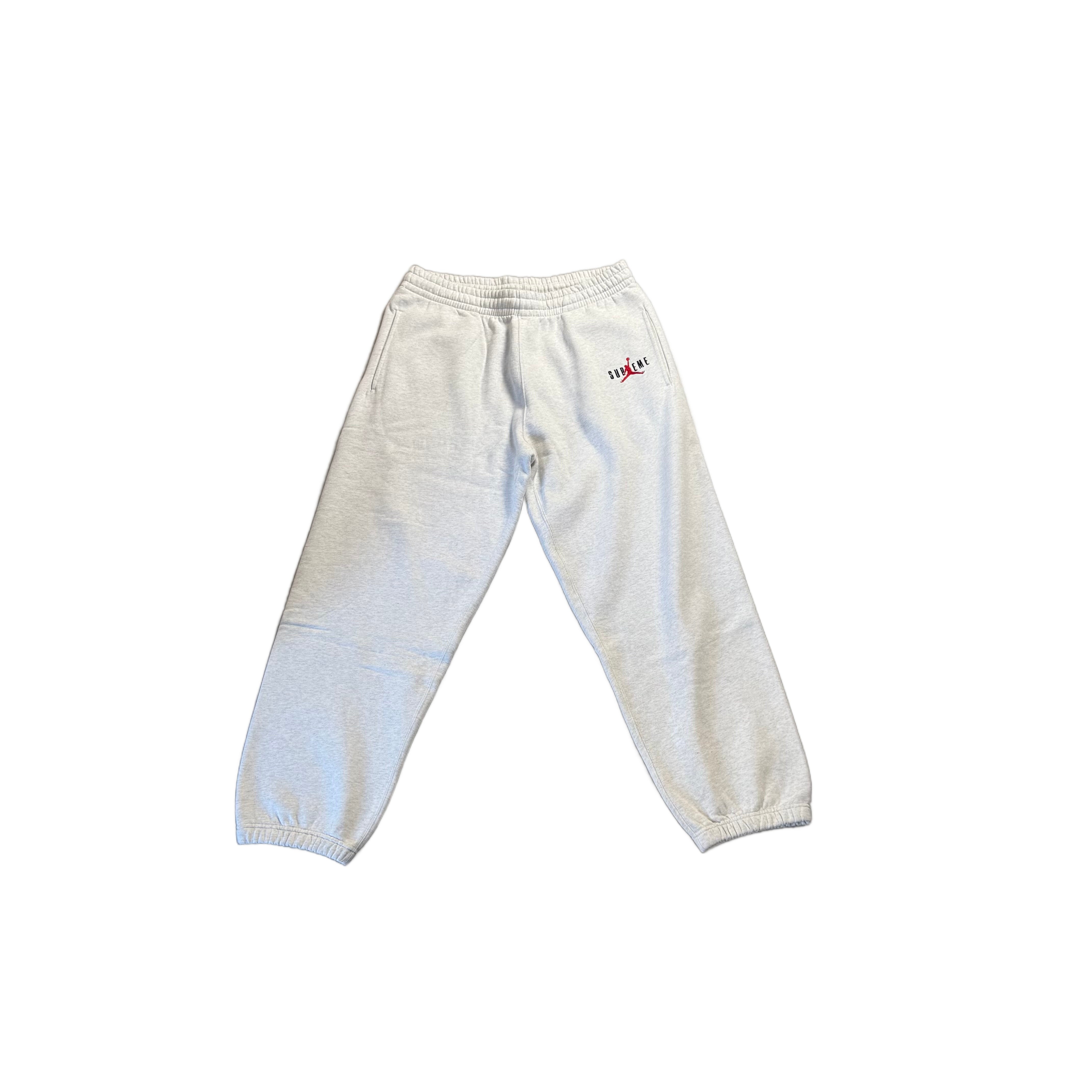 BNWT Grey Supreme x Jordan Joggers - M