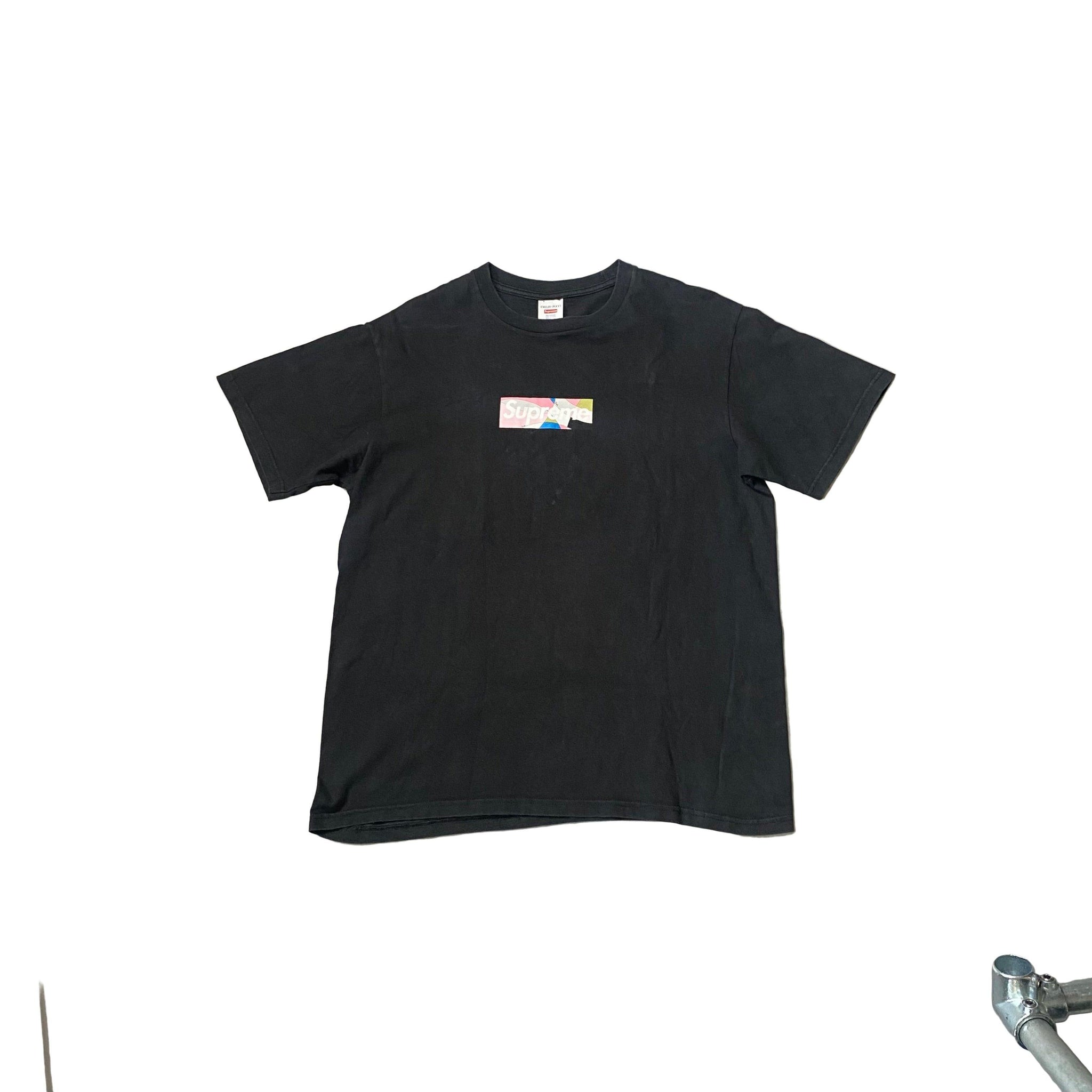 Black Supreme Box Logo Tee - M