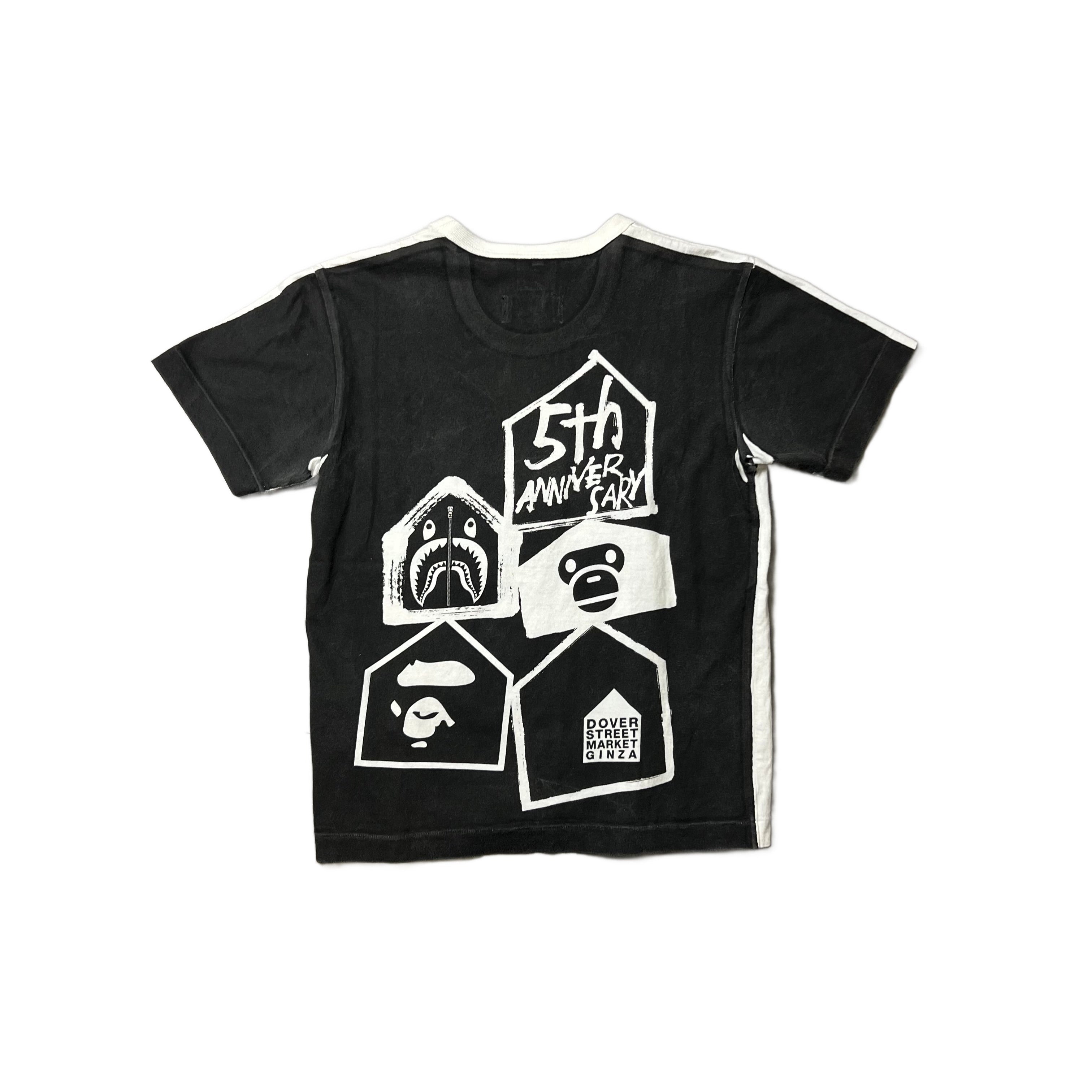 White + Black A Bathing Ape (BAPE) x DSM Tee - S