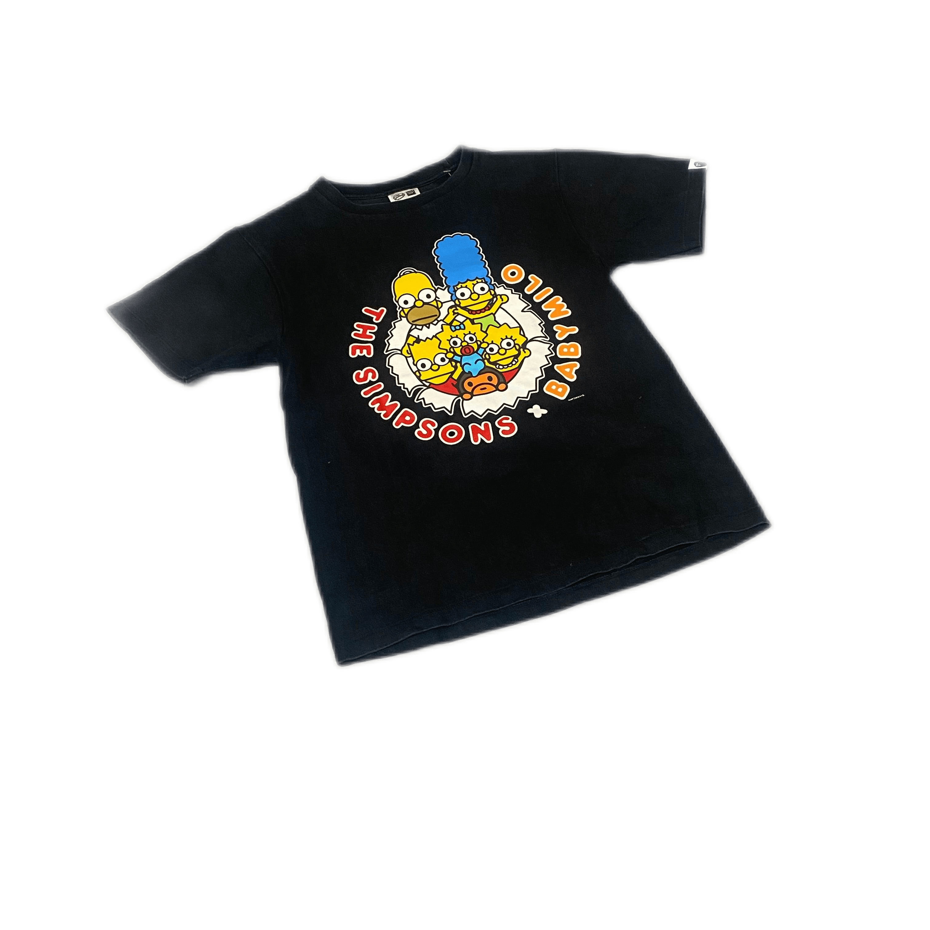 Black A Bathing Ape (BAPE) x The Simpsons Tee - S