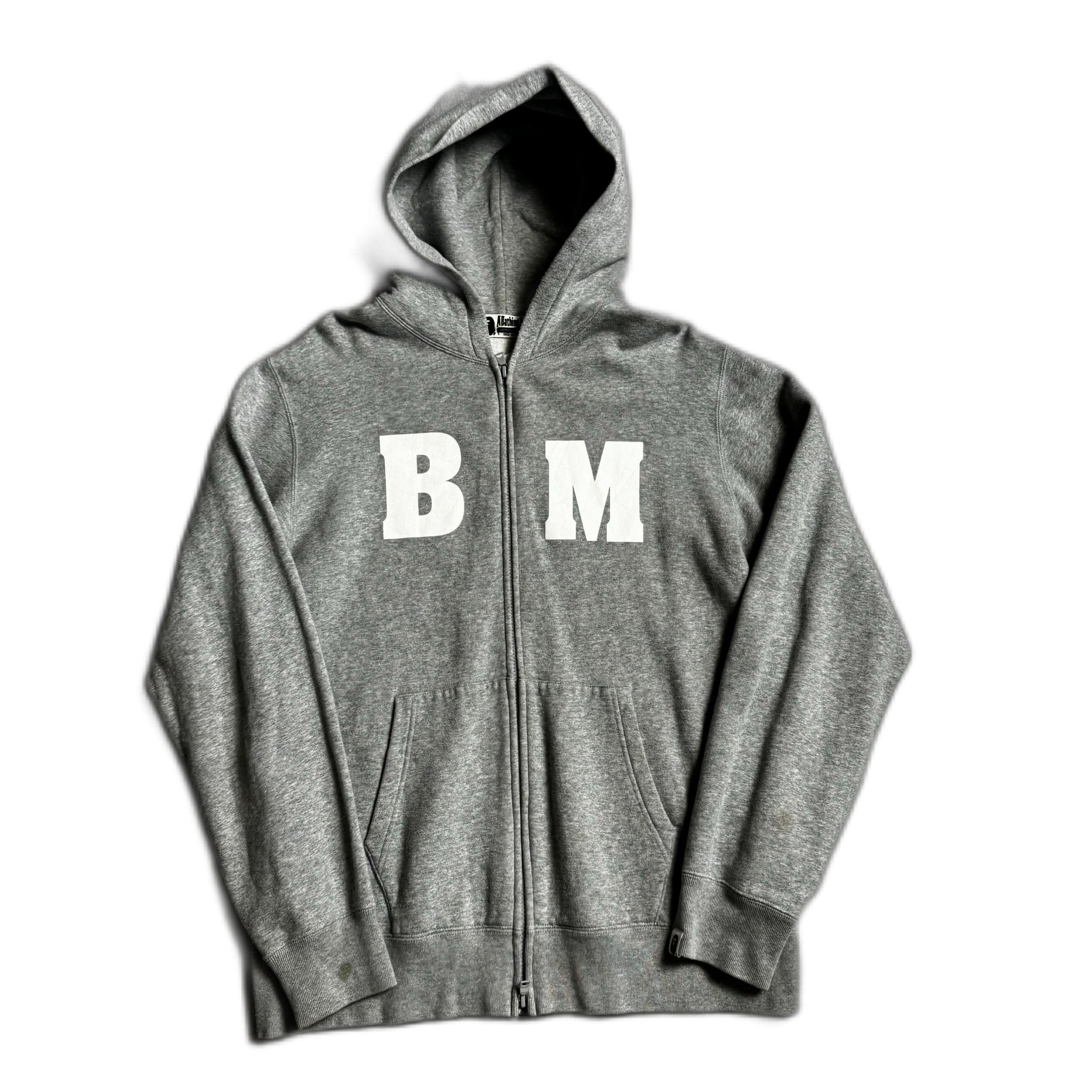 Grey A Bathing Ape Zip Up Hoodie - XL