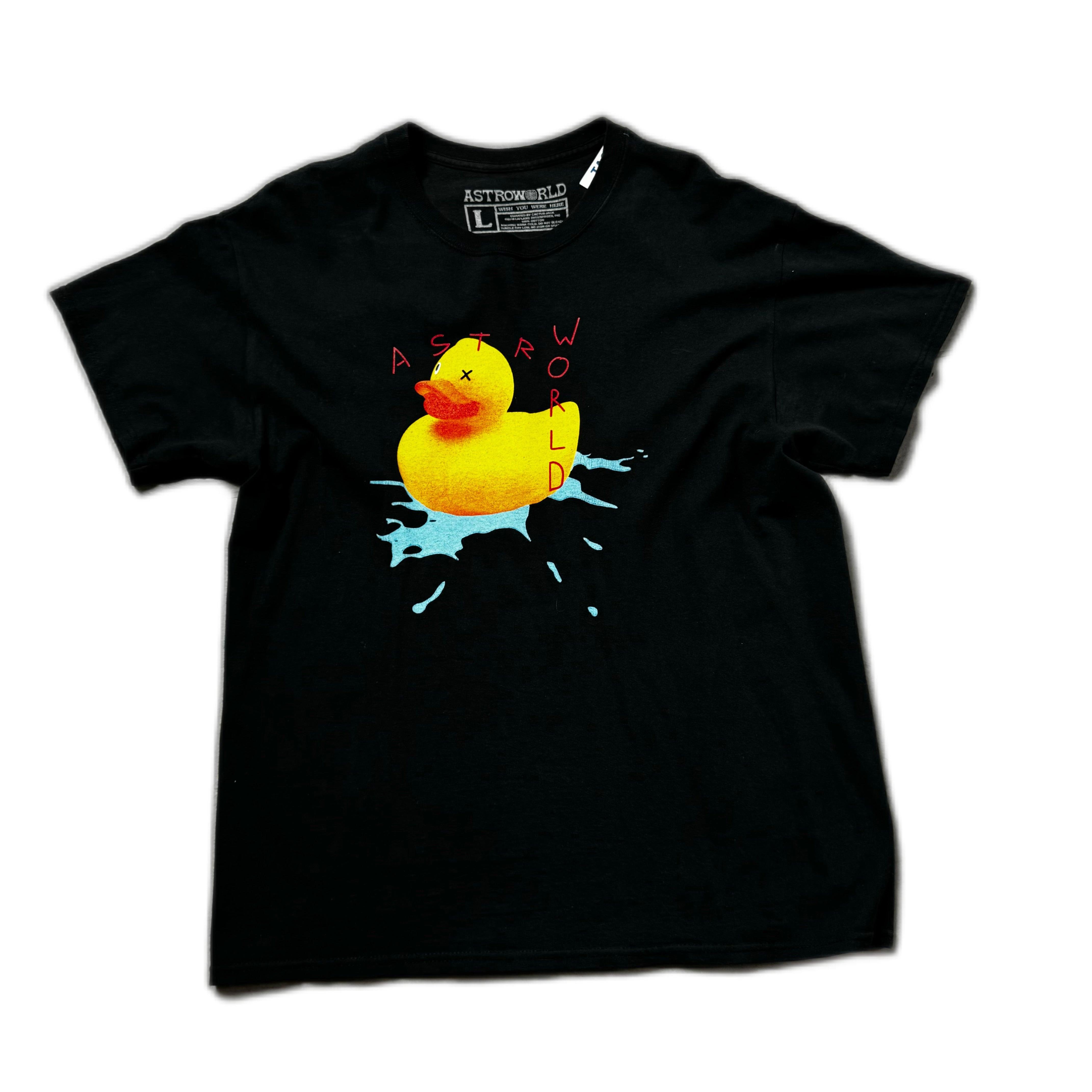 Black Travis Scott Astroworld Merch Tee - L