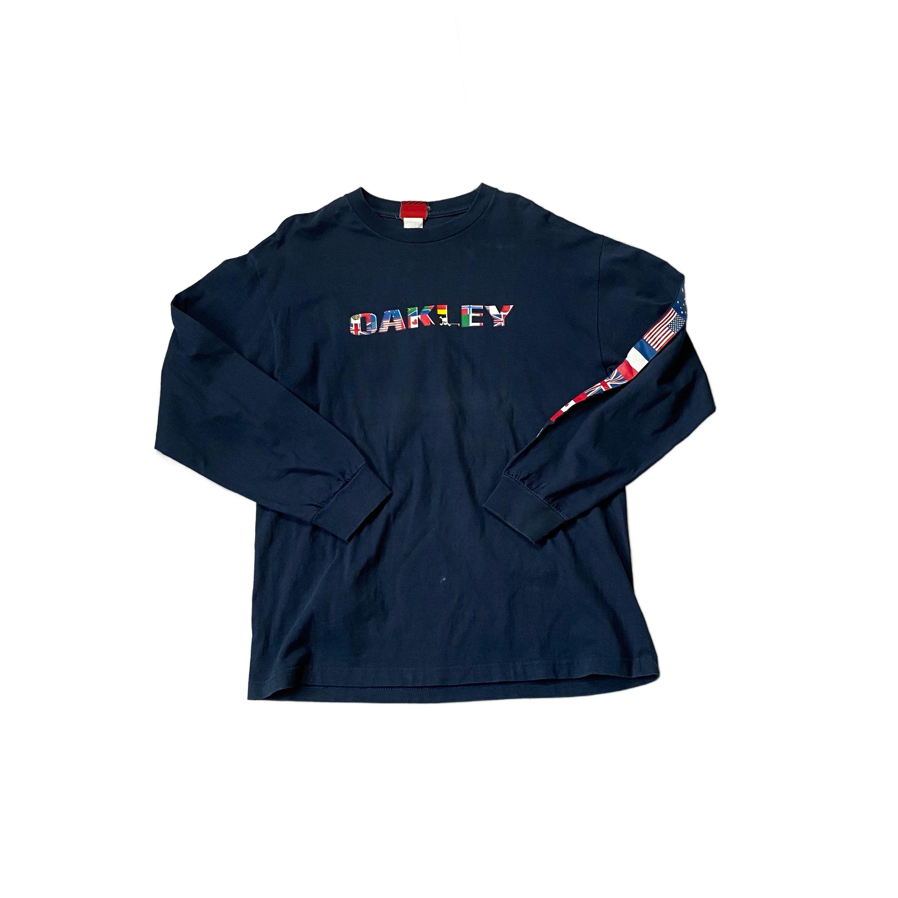 Navy Blue Oakley Long Sleeve Tee - L