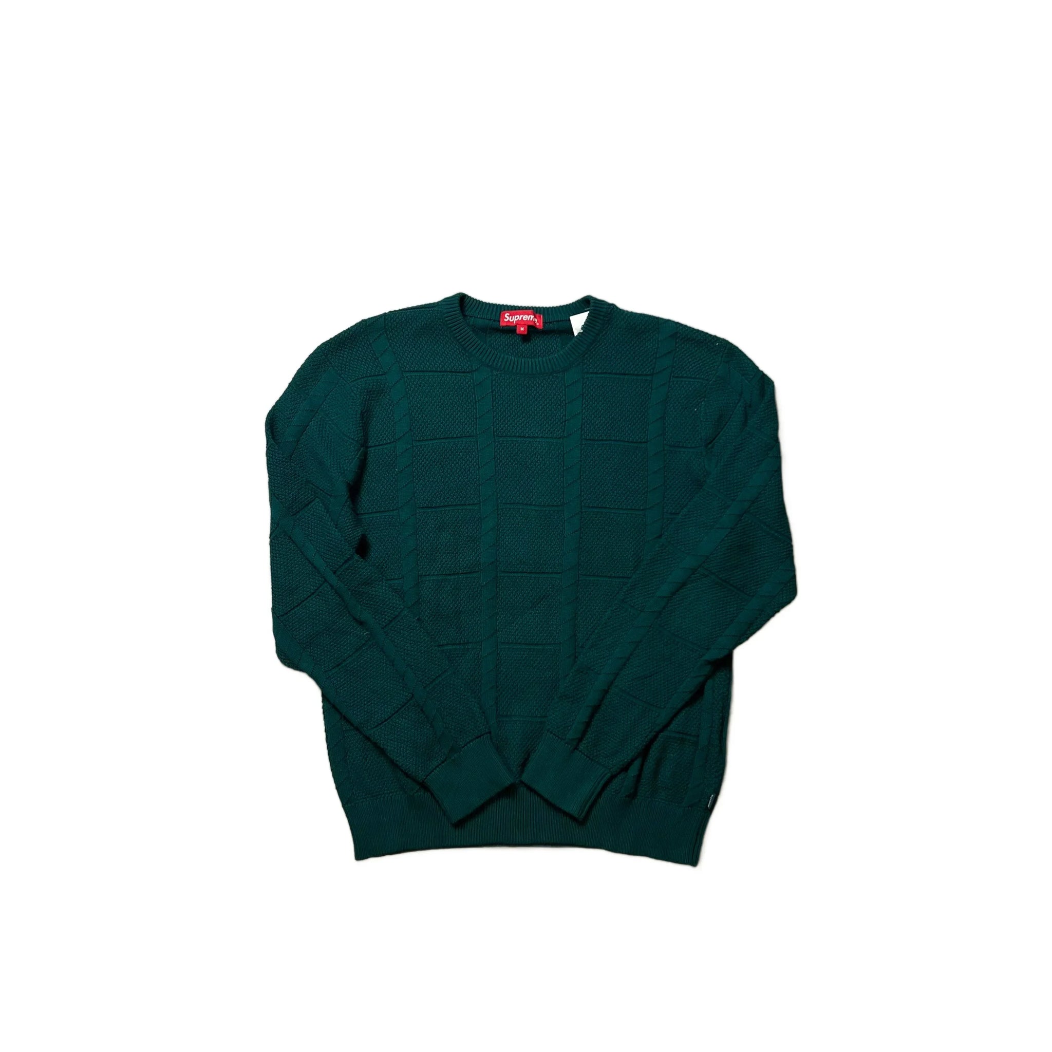 Green Supreme Knitted Sweatshirt - M
