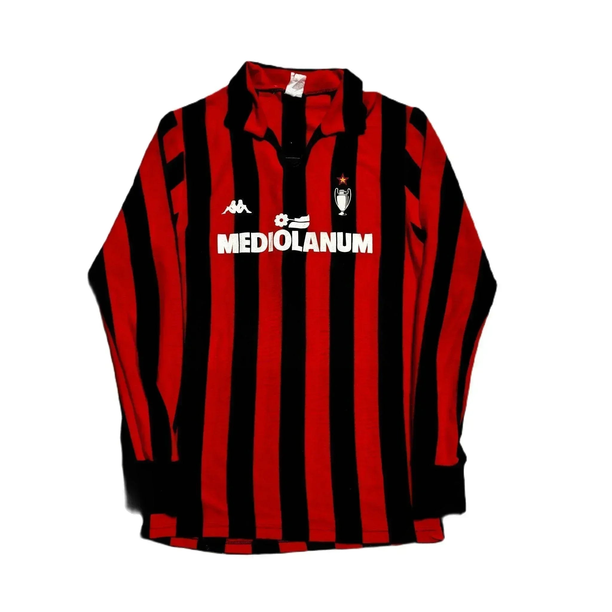 1989 - 90 AC Milan Home Shirt - L