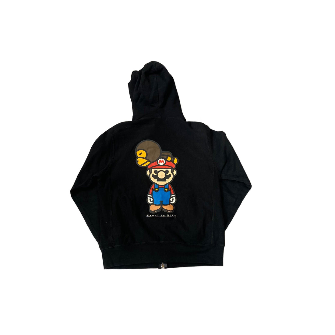 Black A Bathing Ape (BAPE) x Mario Hoodie - S