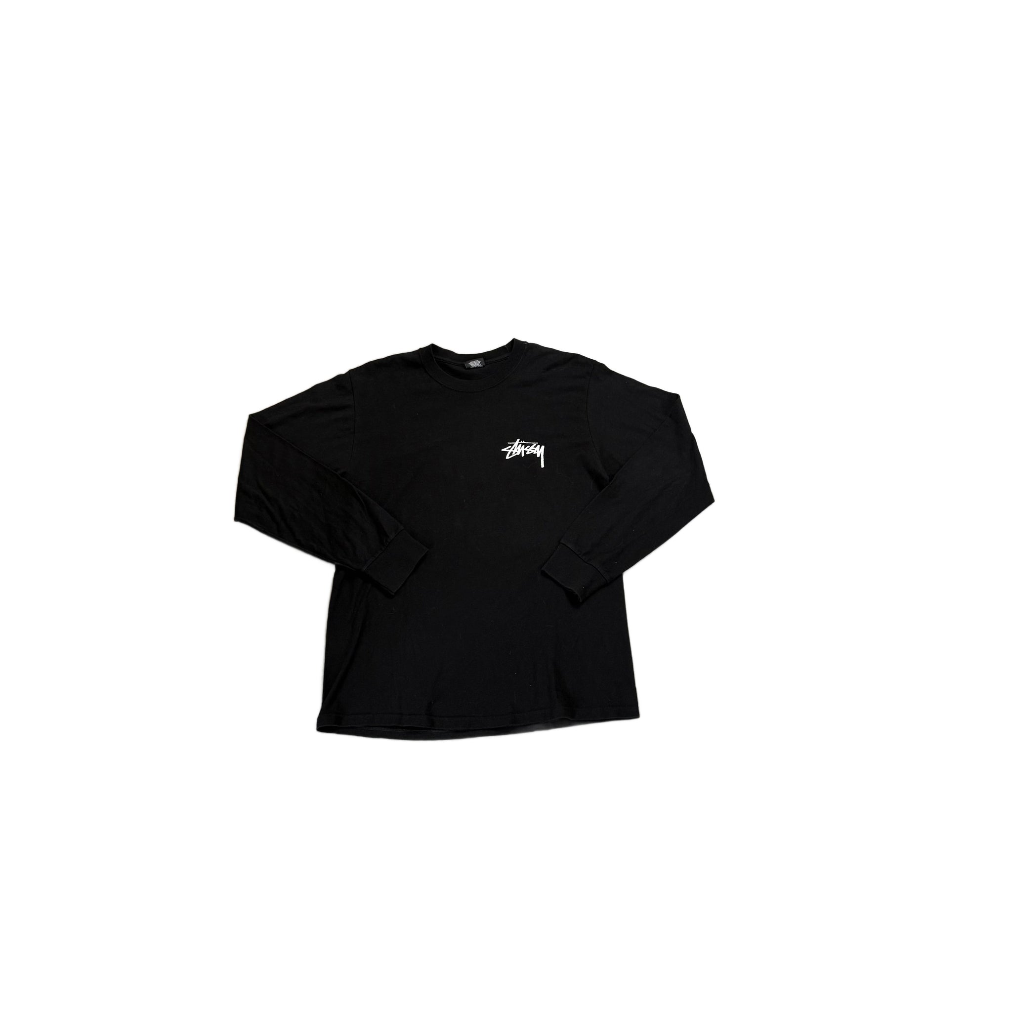 Black Stussy Long Sleeve Tee - M