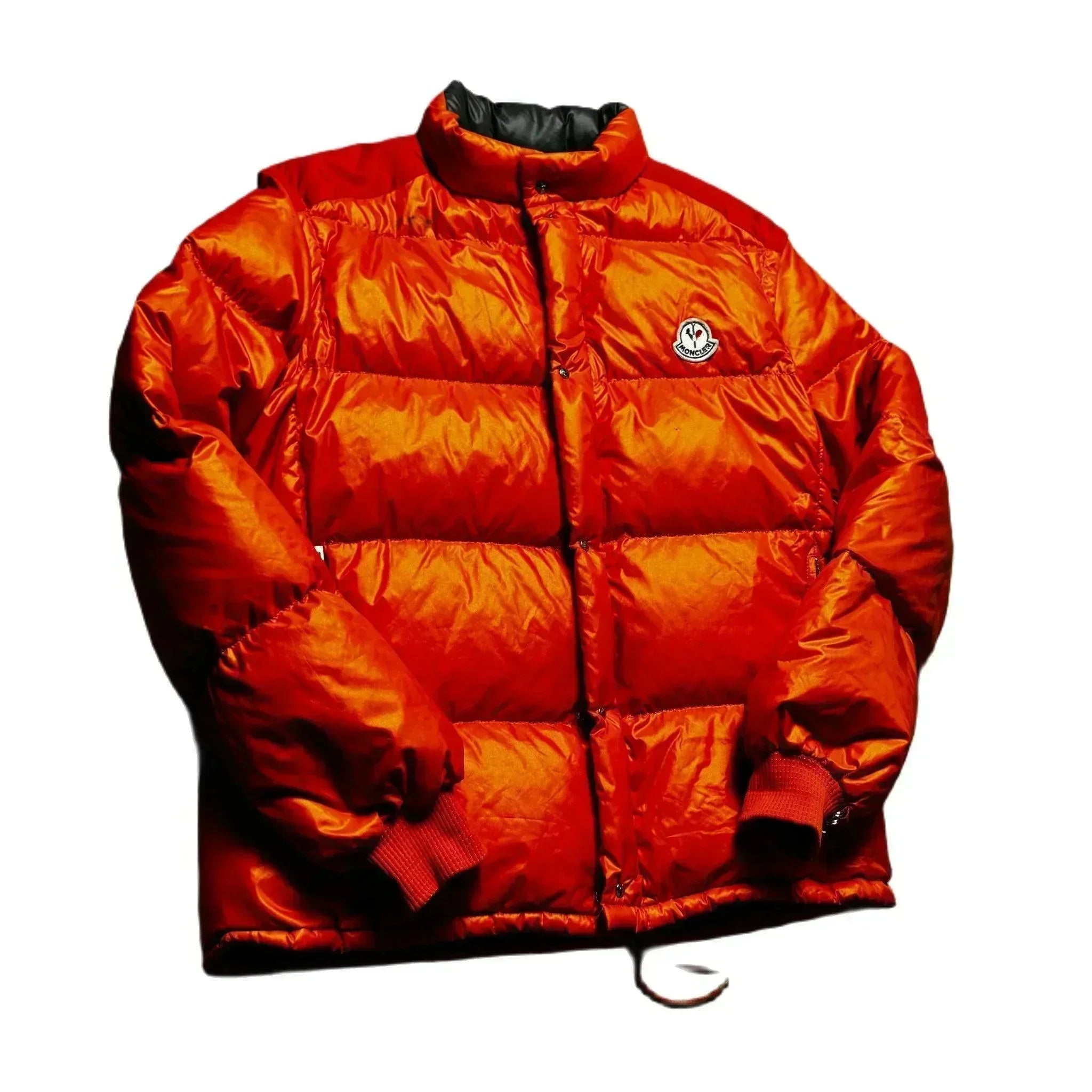 Vintage 90s Orange Moncler Puffer Coat - L