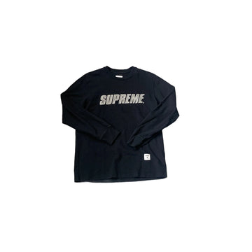 Black Supreme Long Sleeve Tee - M
