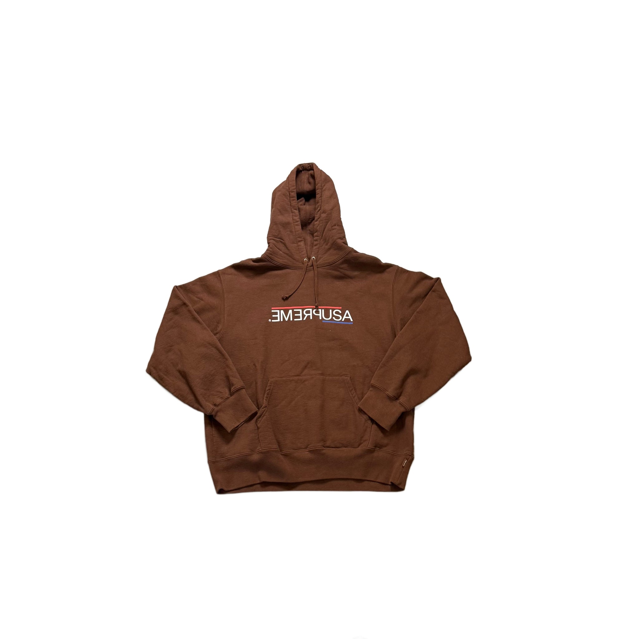 Brown Supreme Hoodie - M