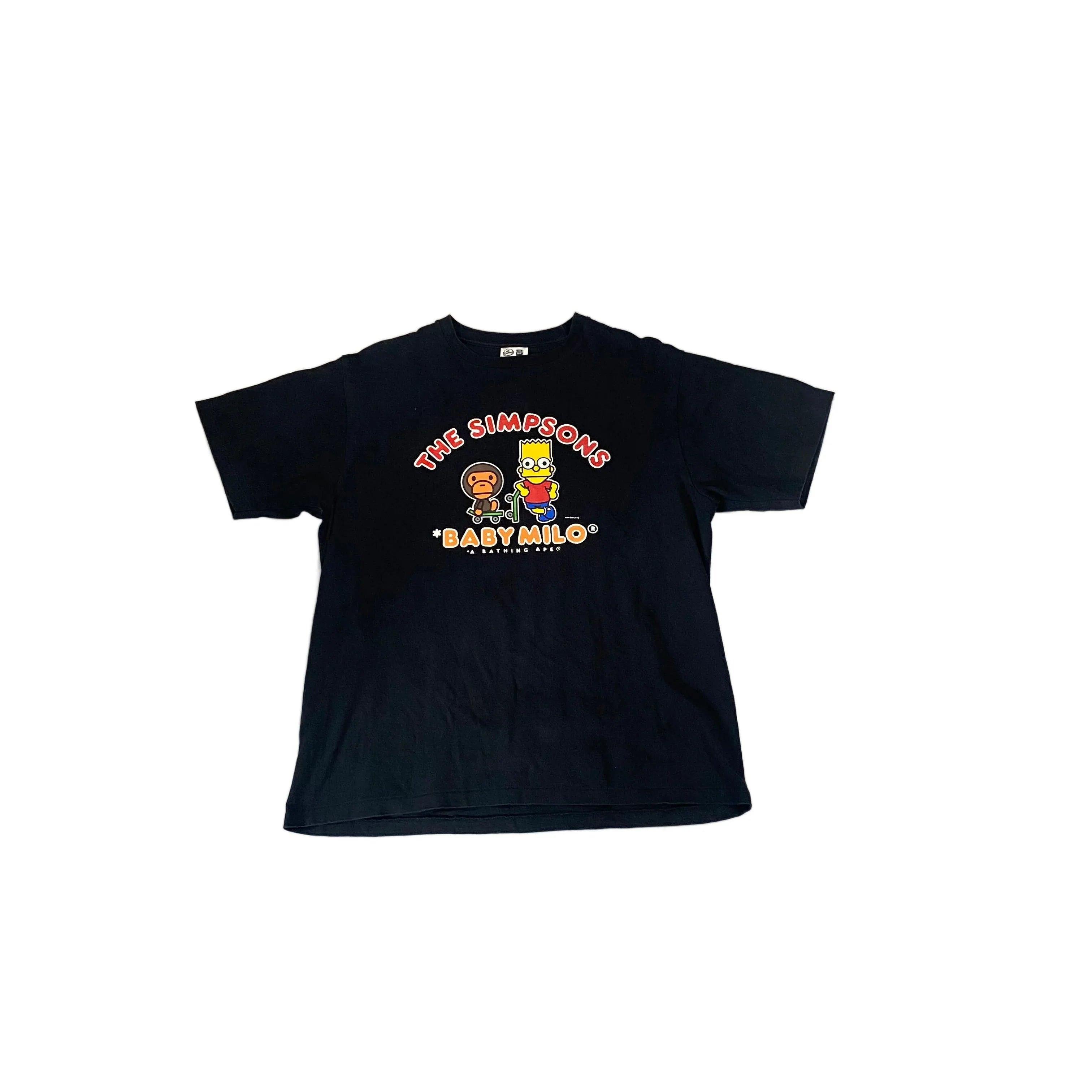 Black A Bathing Ape (BAPE) x The Simpsons Tee - XL