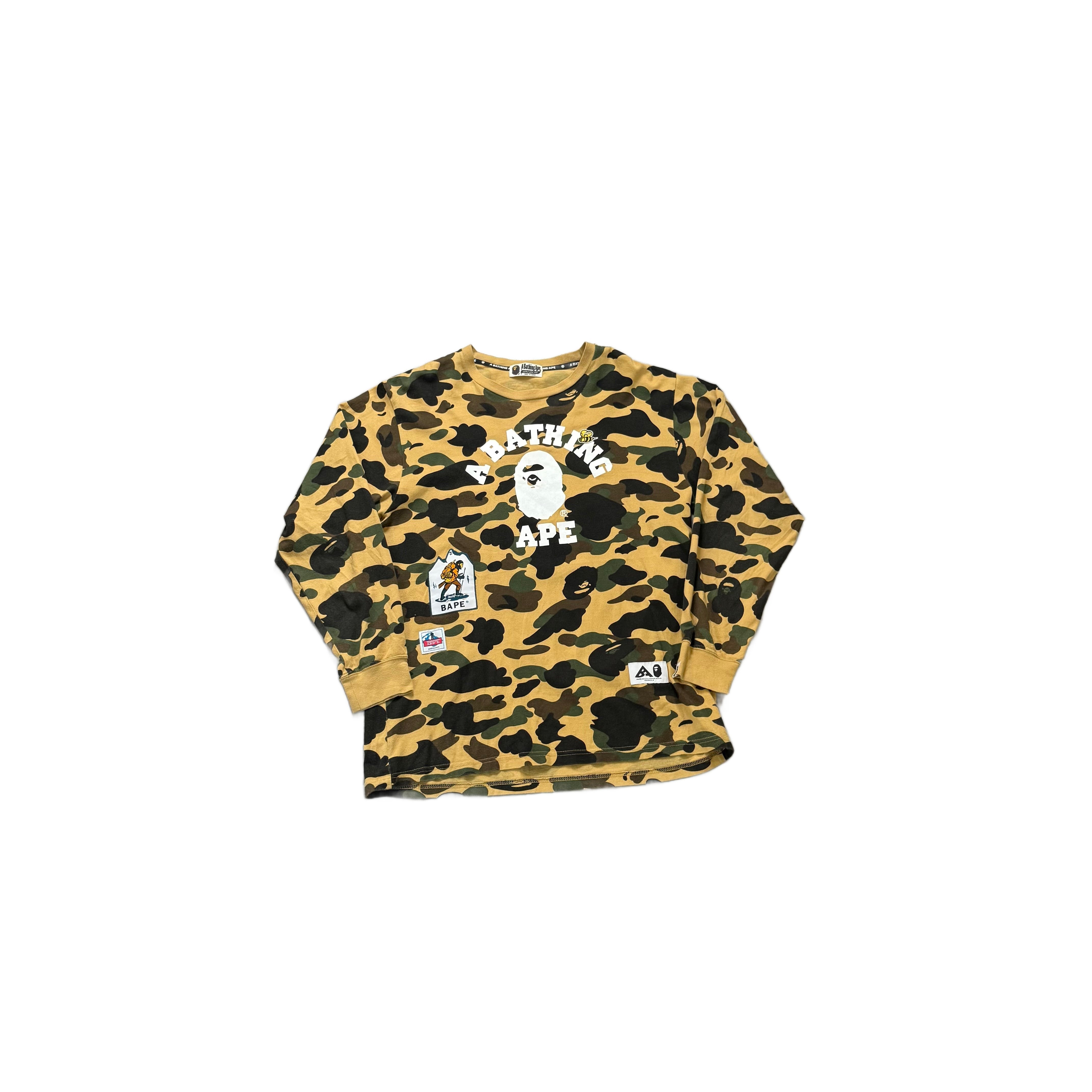 Camo A Bathing Ape (BAPE) Long Sleeve Tee - XL