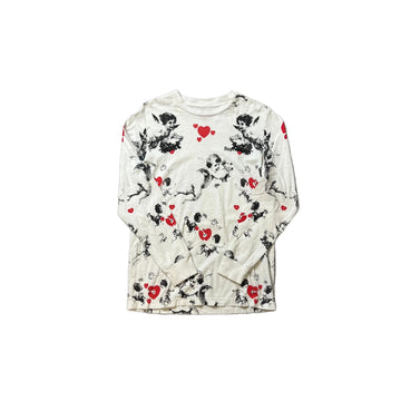 White Supreme Long Sleeve Tee - S
