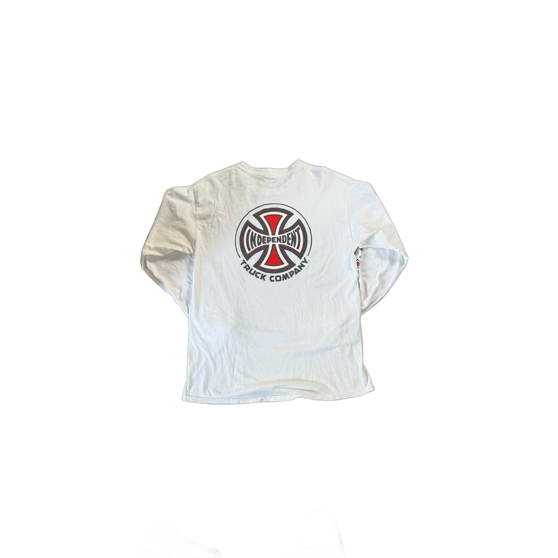 White Supreme Long Sleeve Tee - L