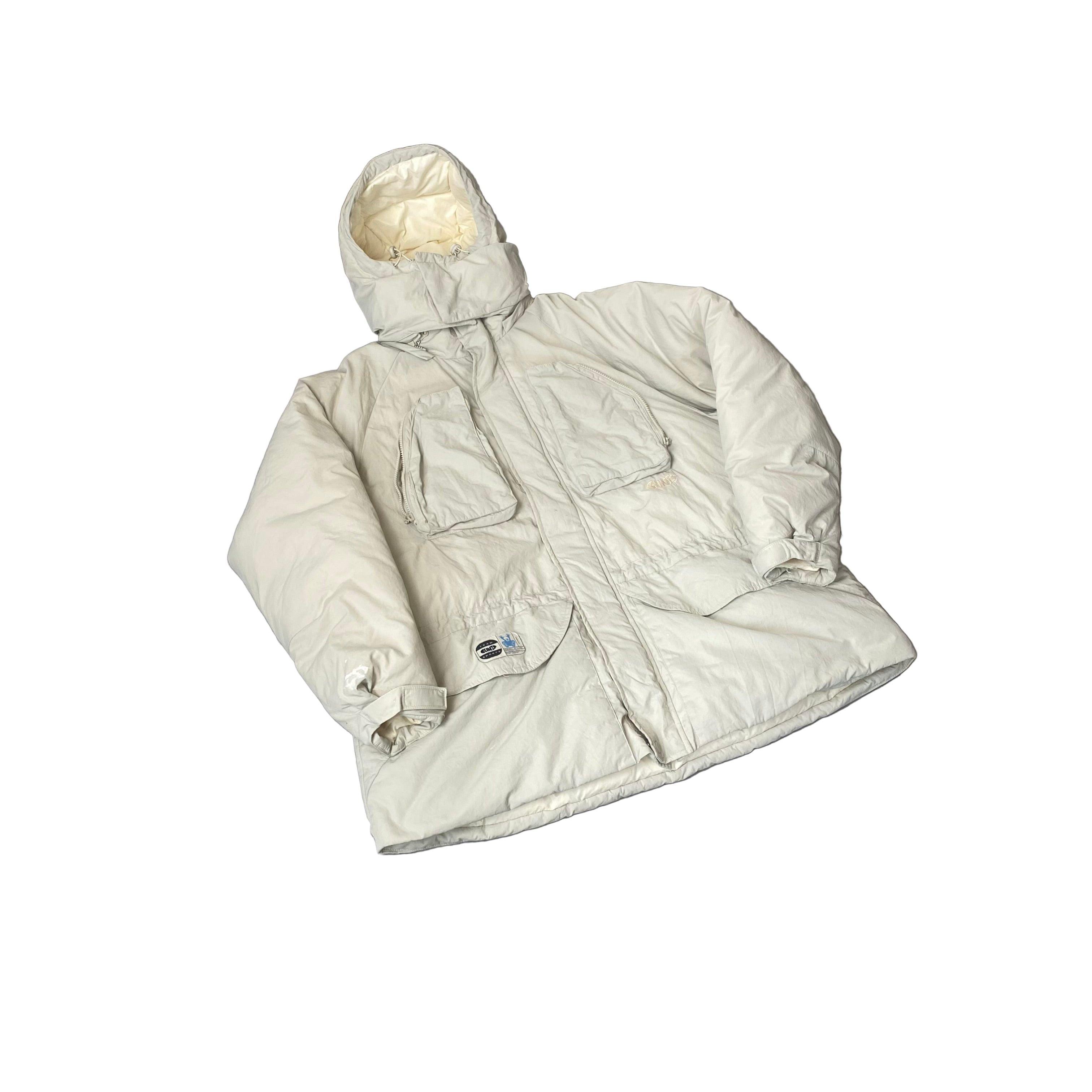 White Clint's Puffer Coat - L