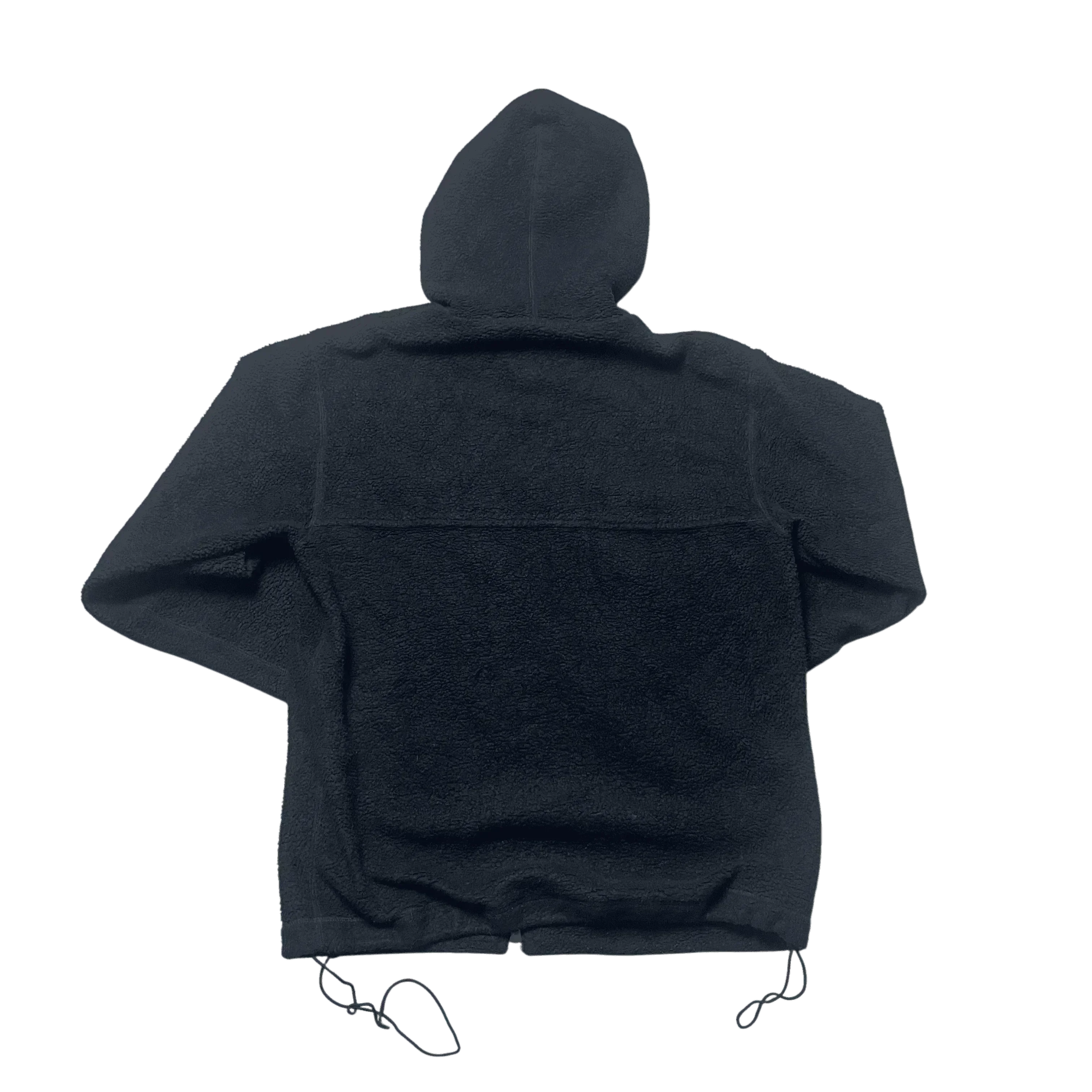 Black Stussy Fleece Full Zip Hoodie - L