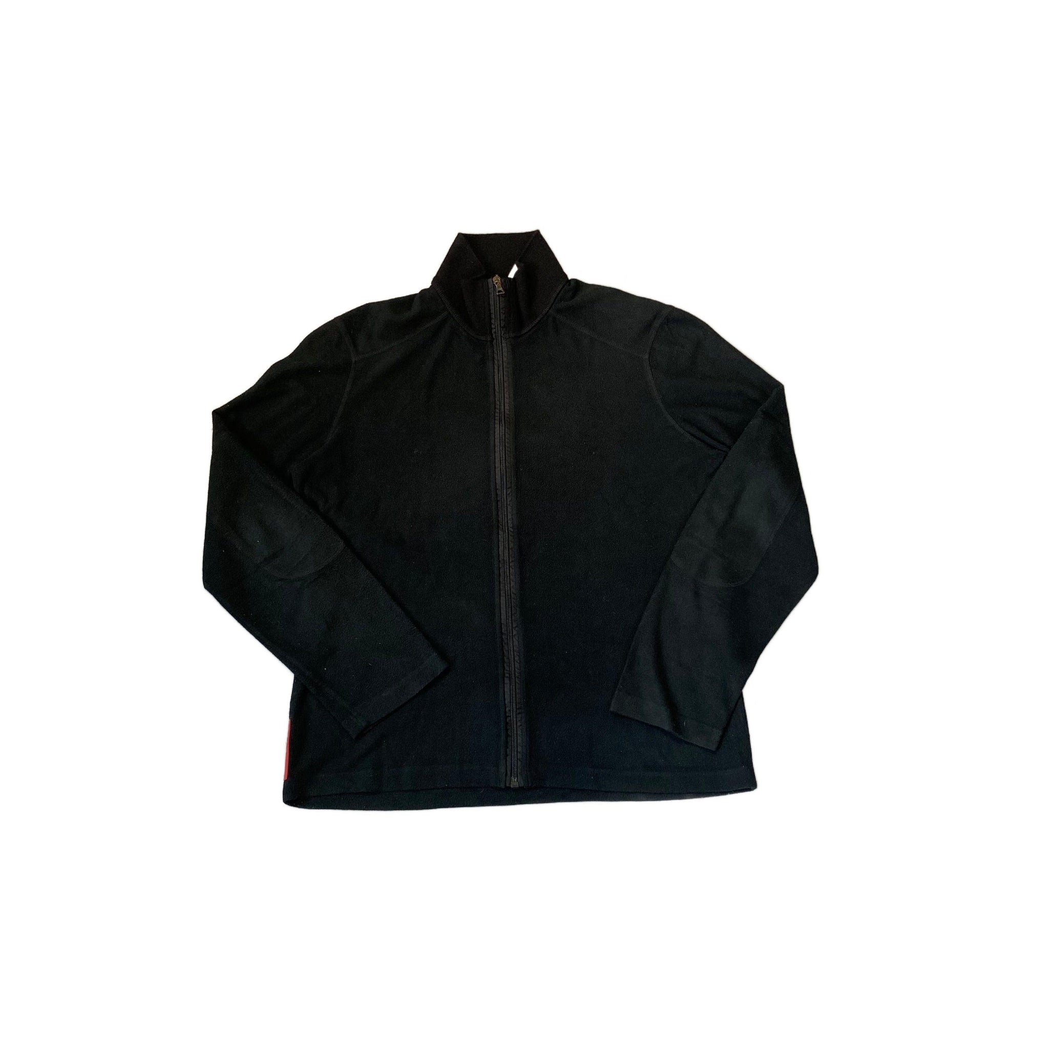 Vintage Black Prada Zip Up Fleece - M