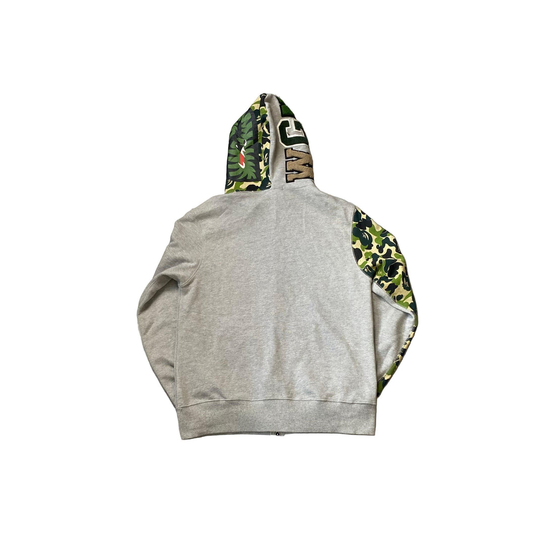 Grey A Bathing Ape (BAPE) Shark Hoodie - M
