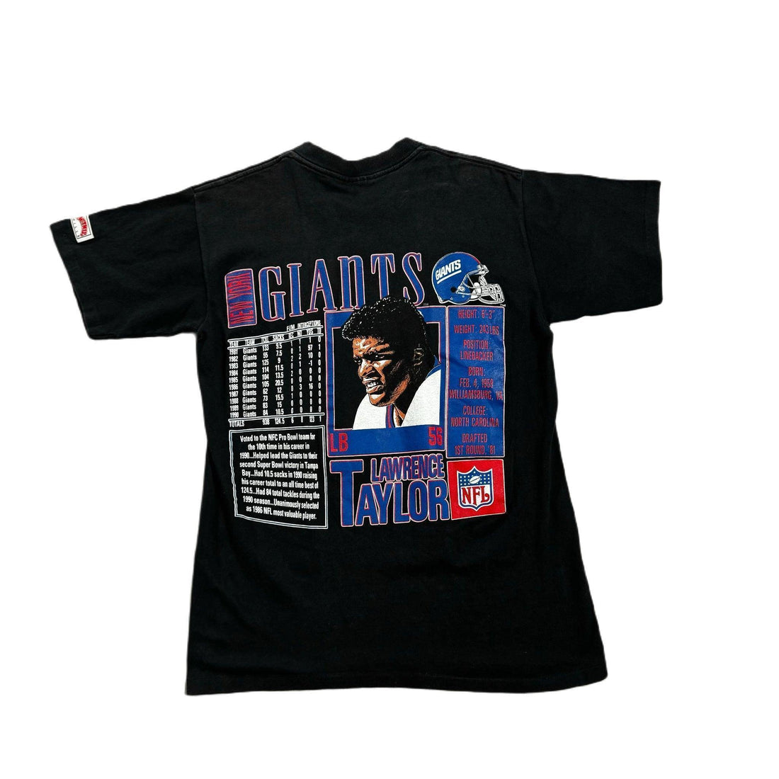 Vintage 90s Black Nutmeg New York Giants Graphic Tee - M
