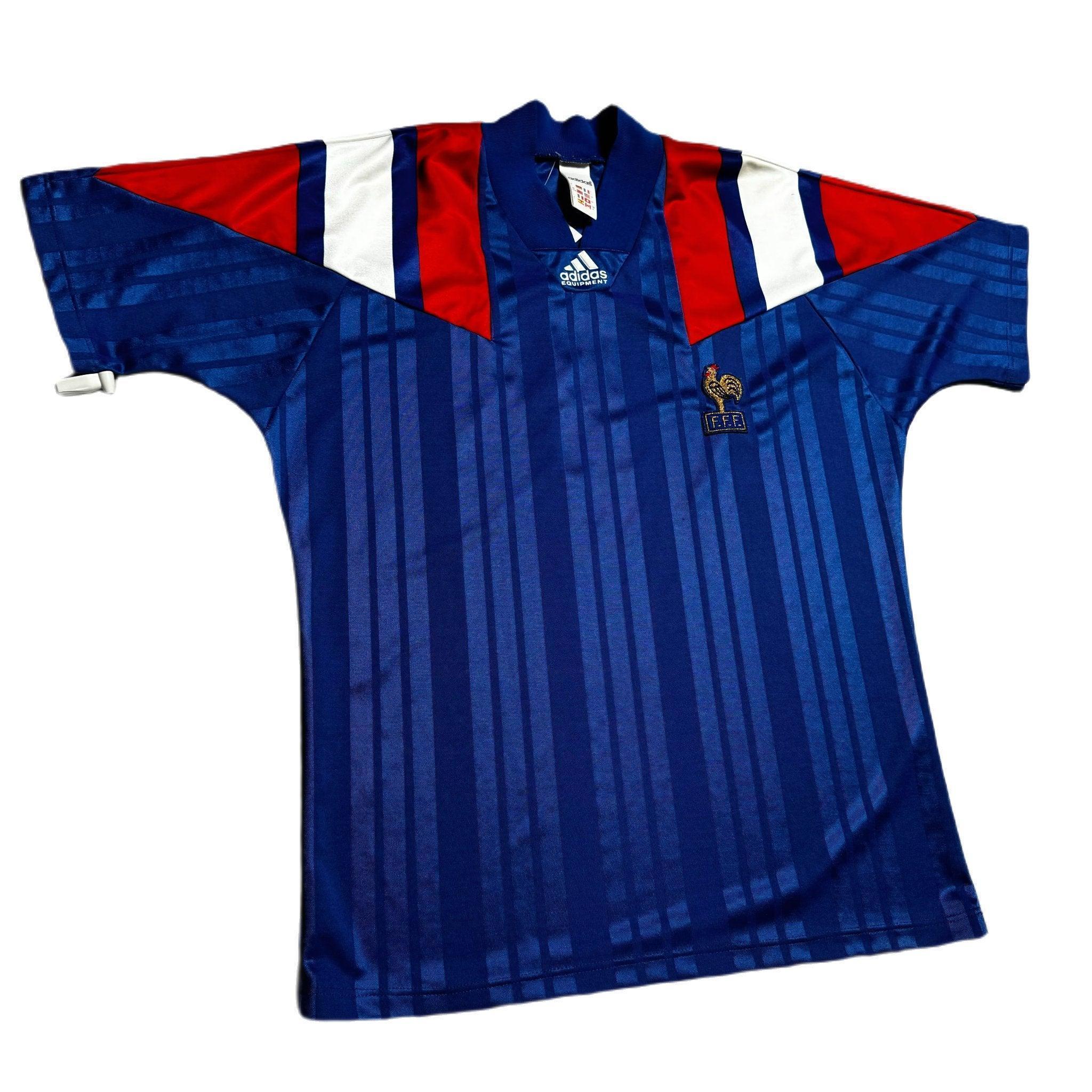 1992 - 94 France Home Shirt - L