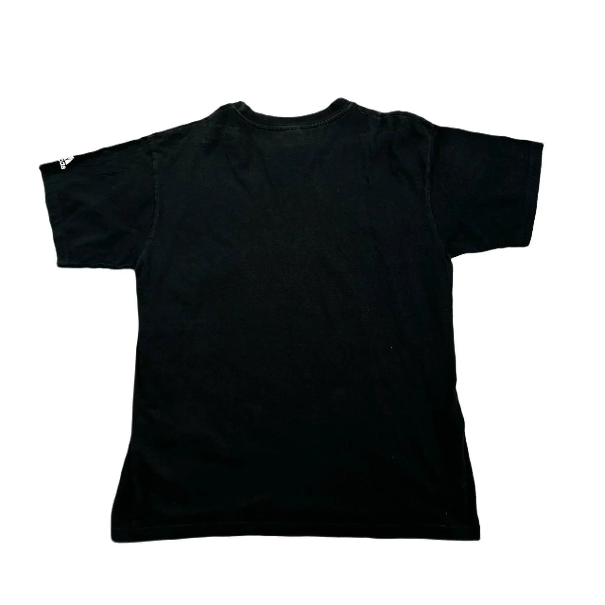 Vintage Black Adidas Bayern Munich Graphic Tee - XL