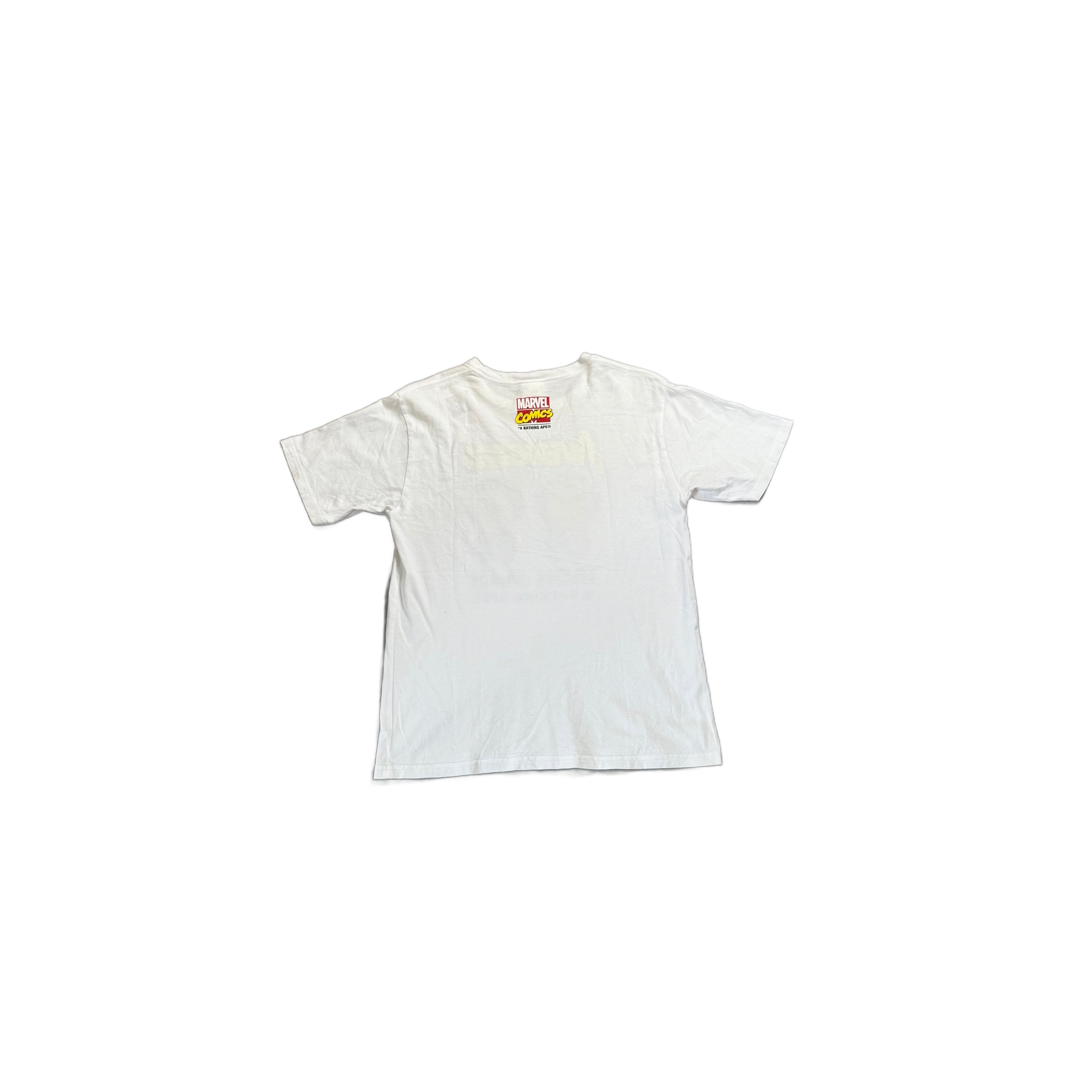 White A Bathing Ape (BAPE) x Marvel Tee - M