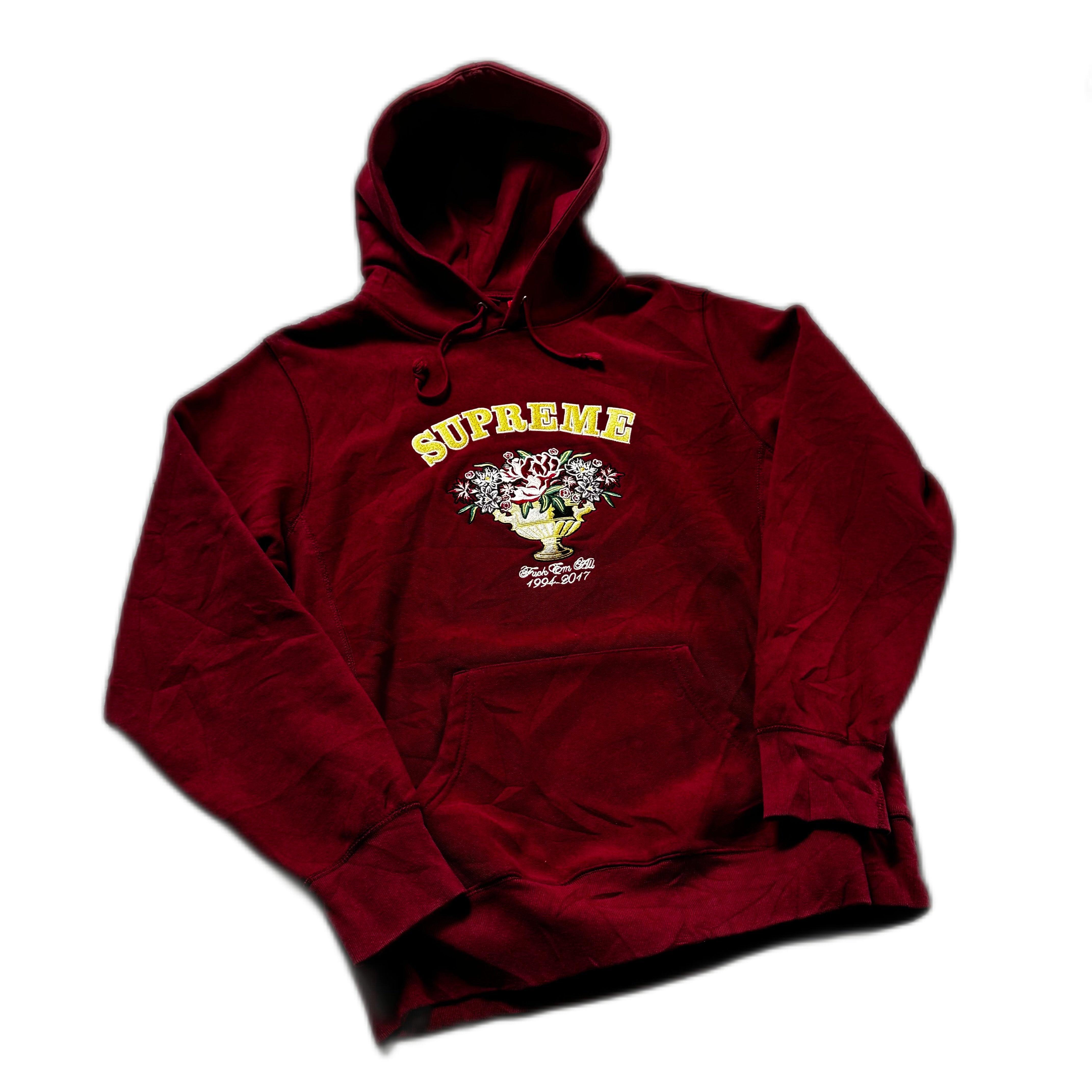 Burgundy Supreme Hoodie - L