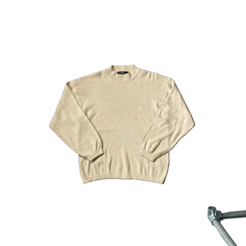 Vintage Cream Balenciaga Knitted Sweatshirt - M