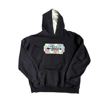 Black Stussy Hoodie - L