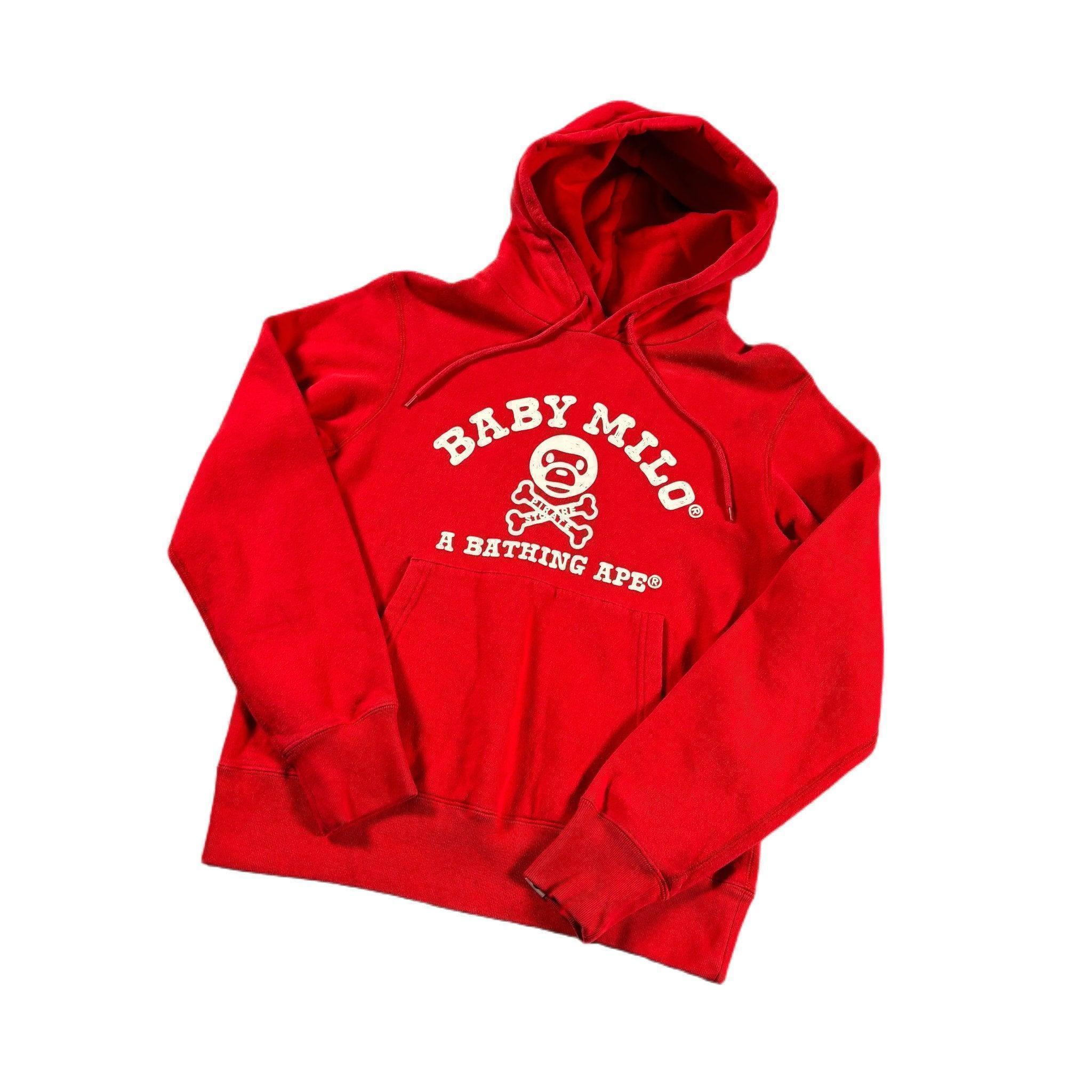 Red A Bathing Ape (BAPE) Hoodie - S