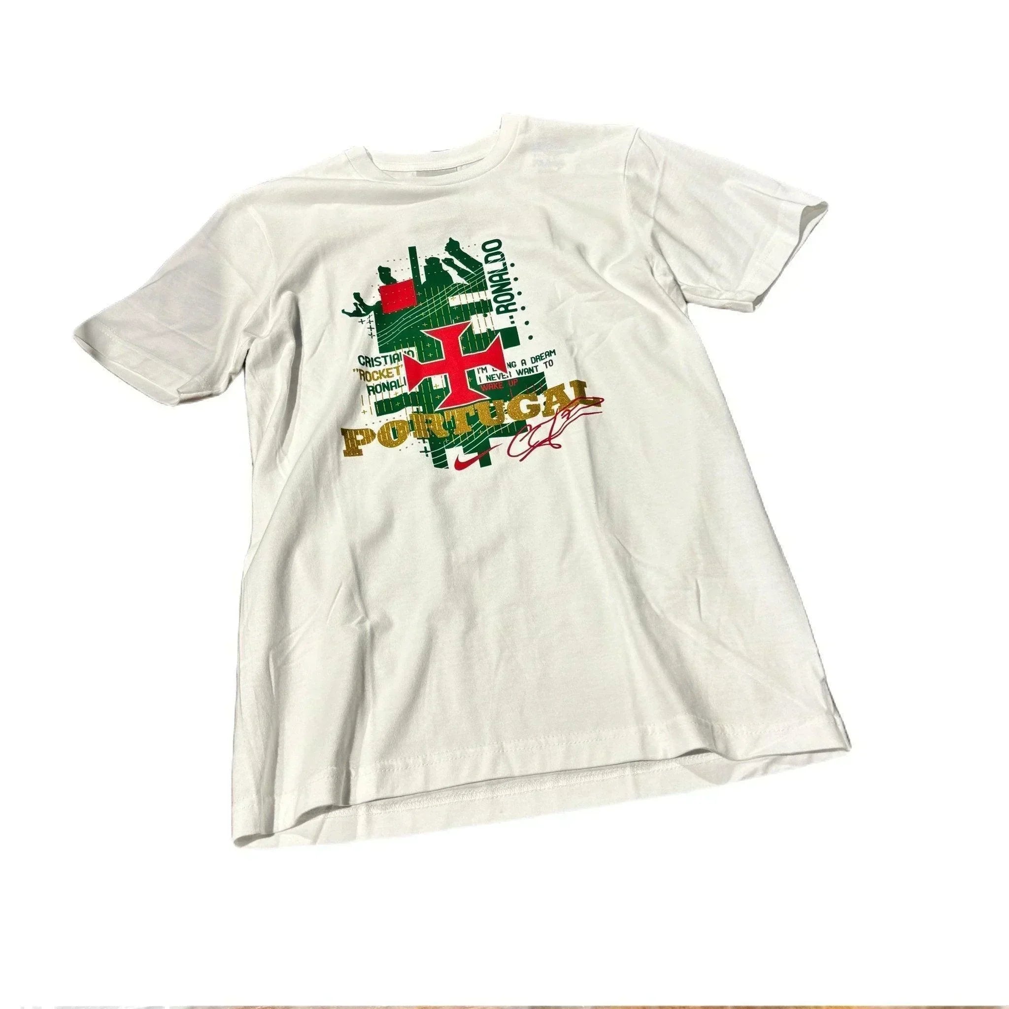 Brand New Vintage Nike Ronaldo Portugal Tee - S